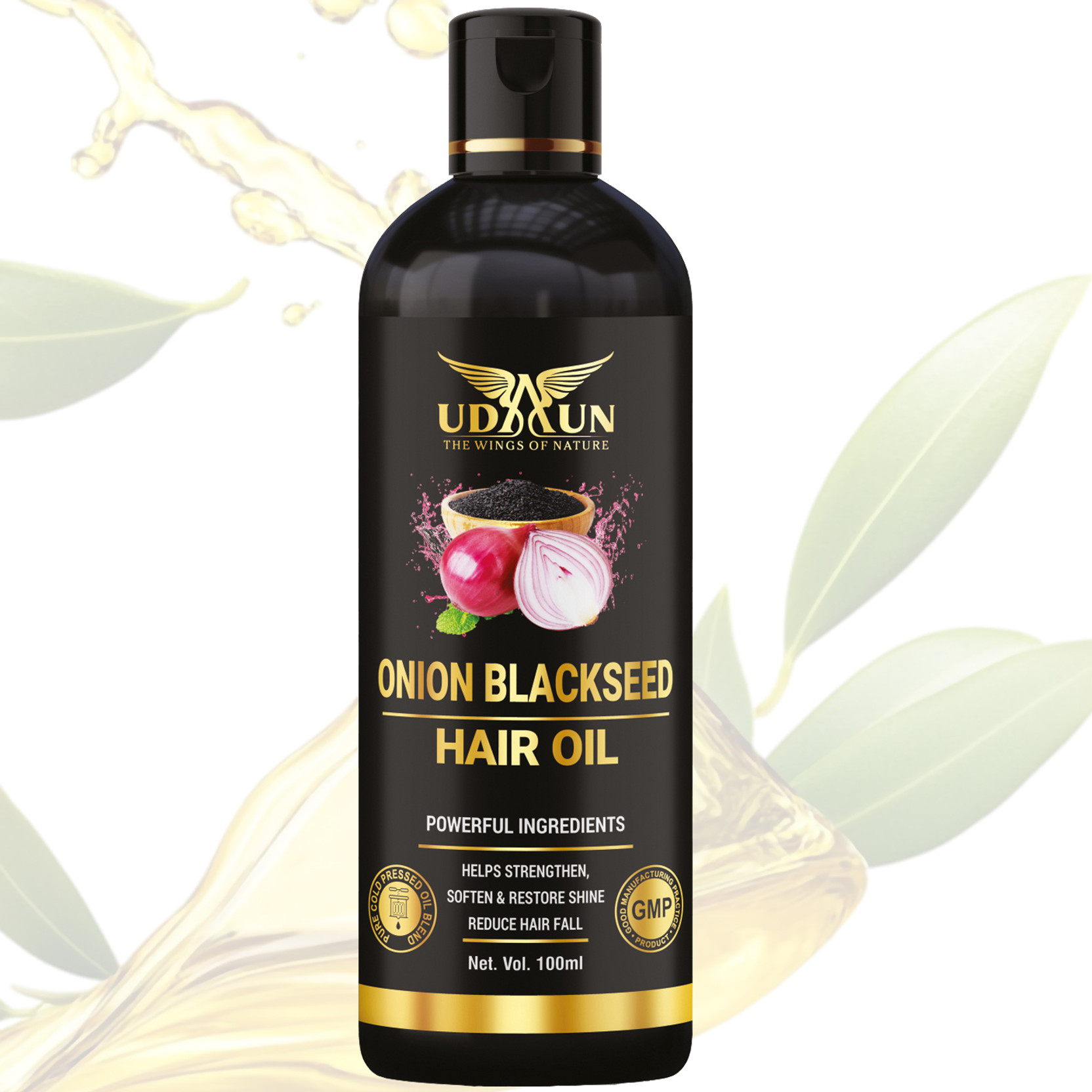 Udaun Onion Blackseed  Hair Oil
