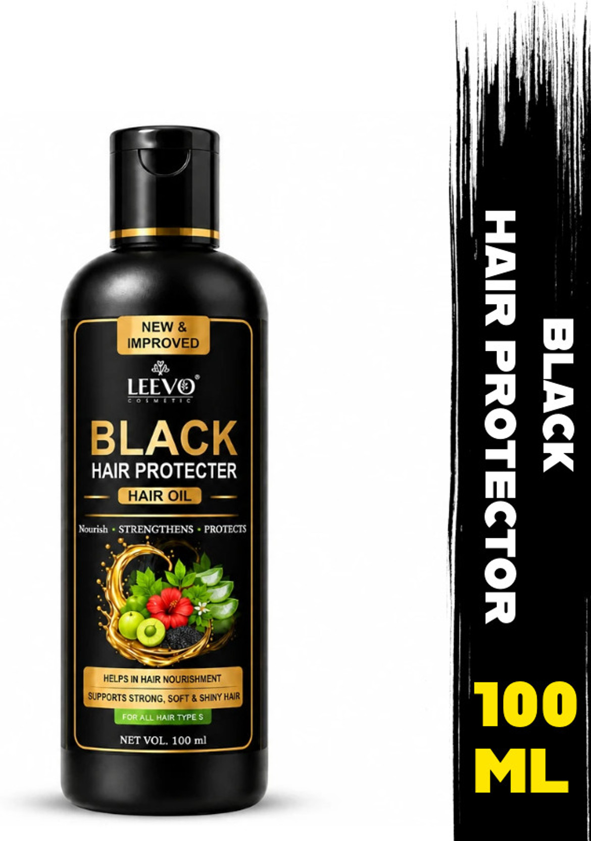 LEEVO best Black hair protecter hair oil organic Best hair oil 100 ml hair oil Hair Oil