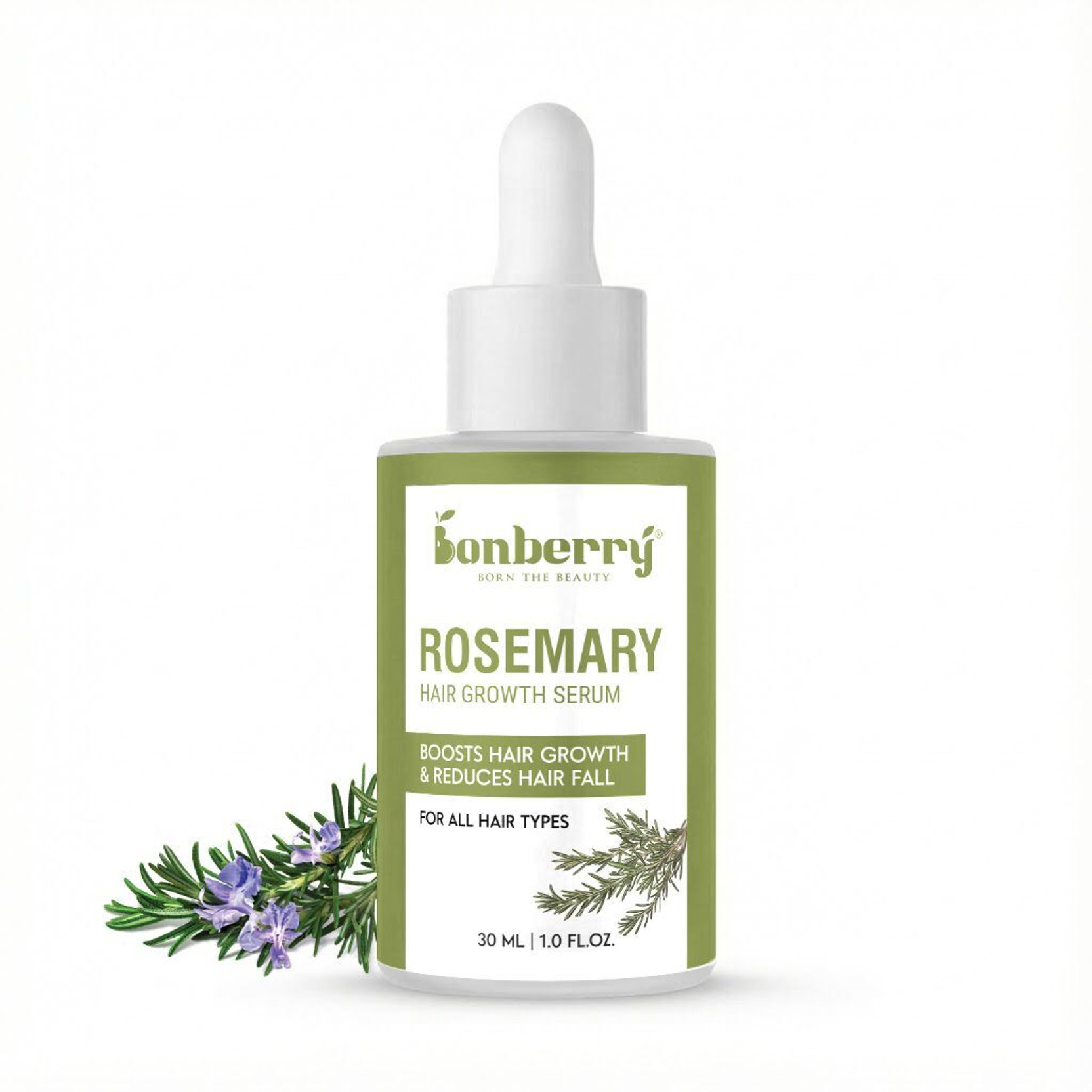 Bonberry Rosemary Advanced Hair Growth Serum 3% Redensyl, 4% AnaGain, 3% Baicapil