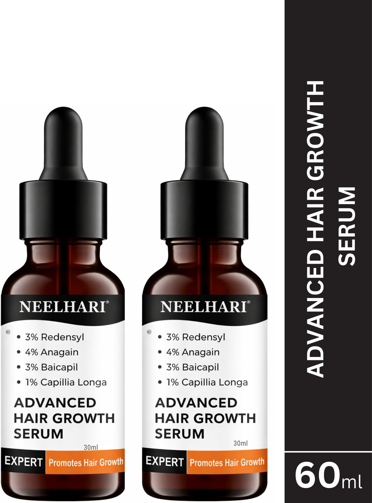 NEELHARI Advanced Serum -- Redensyl, Anagain, Rosemary, Biotin for Hair Growth