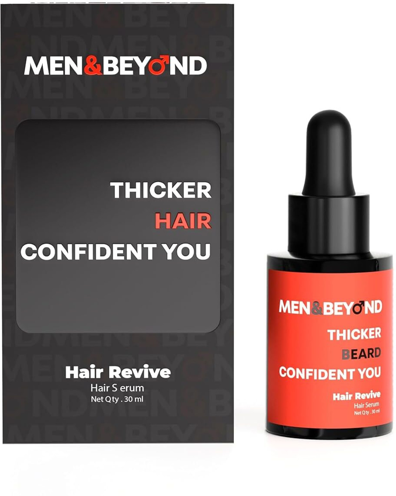 M&B MEN N BEYOND Hair Revive Serum with Redensyl & Biotin for Hair Thinning, Fast-Absorbing