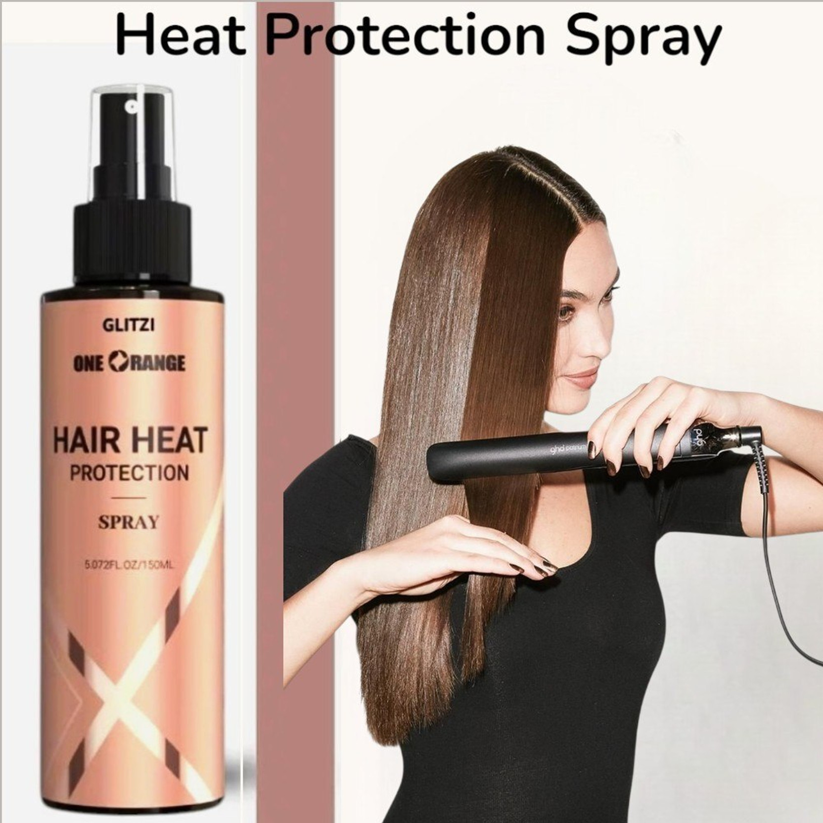 Glitzi Heat Protect Spray for Hair Styling For Men & Women fx.14 Hair Spray