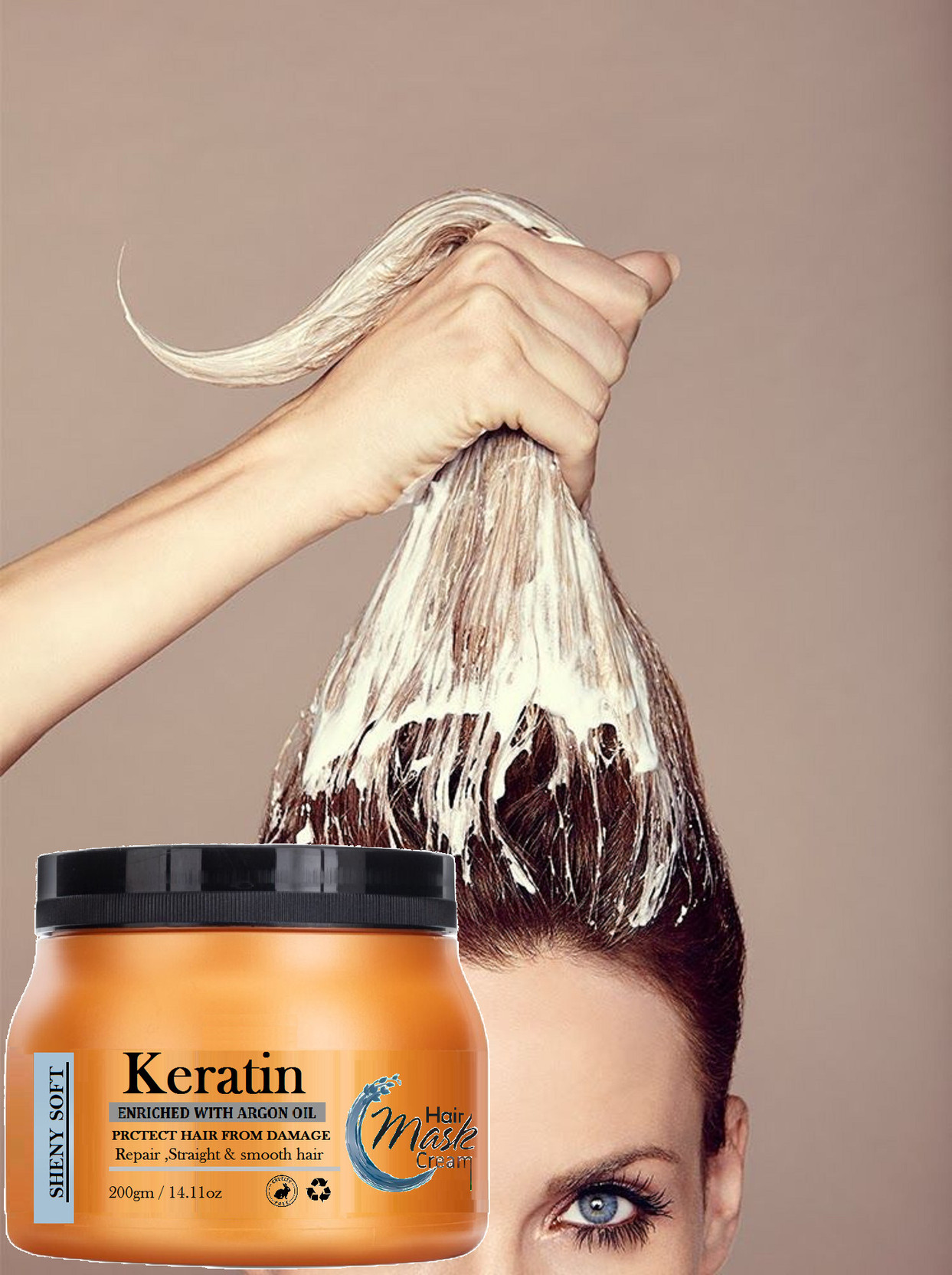 sheny soft 1. Deep Conditioning Keratin Hair Mask for Split Ends & Hair Repair