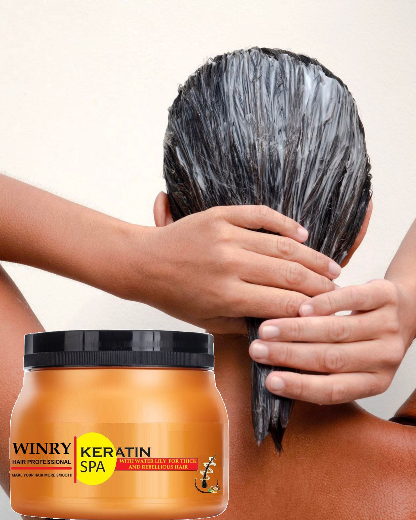 winry Keratin Spa Treatment for Frizzy Hair - Deep Conditioning for Silky Smooth Hair