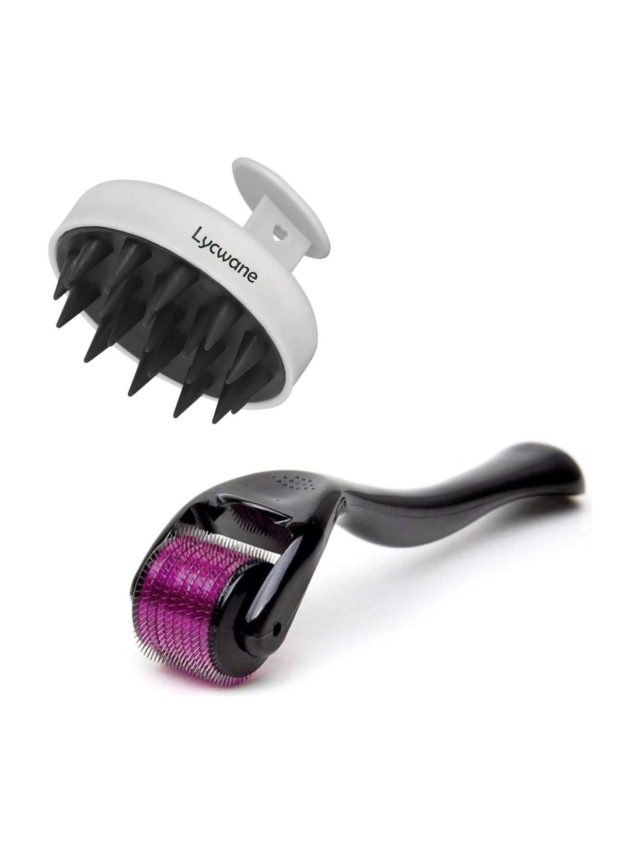 LYCWANE Derma Roller For Beard & Hair Growth & Reduces Acne Scars | Soft Bristles Scalp