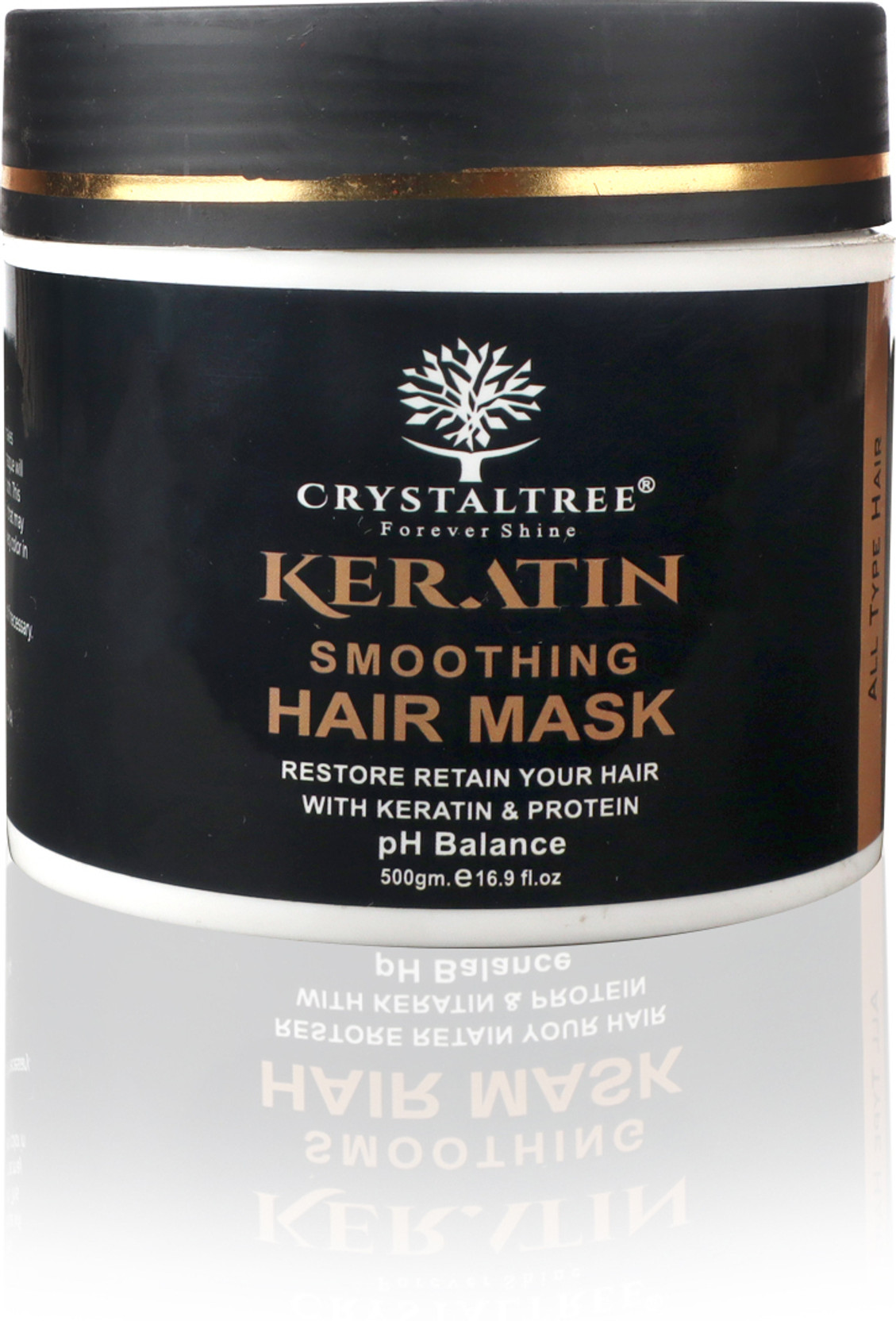 Crystal Tree Keratin Hair Mask with Argan Oil | Deep Conditioner for All Hair Types