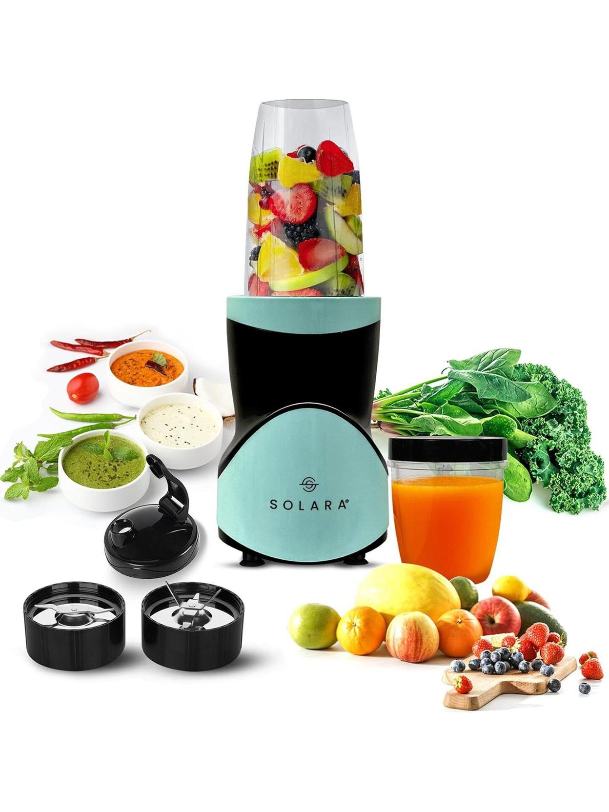 Solara Blendeasy 400 W Juicer Mixer Grinder (SOL-BLN-113z | 2 Jar...more