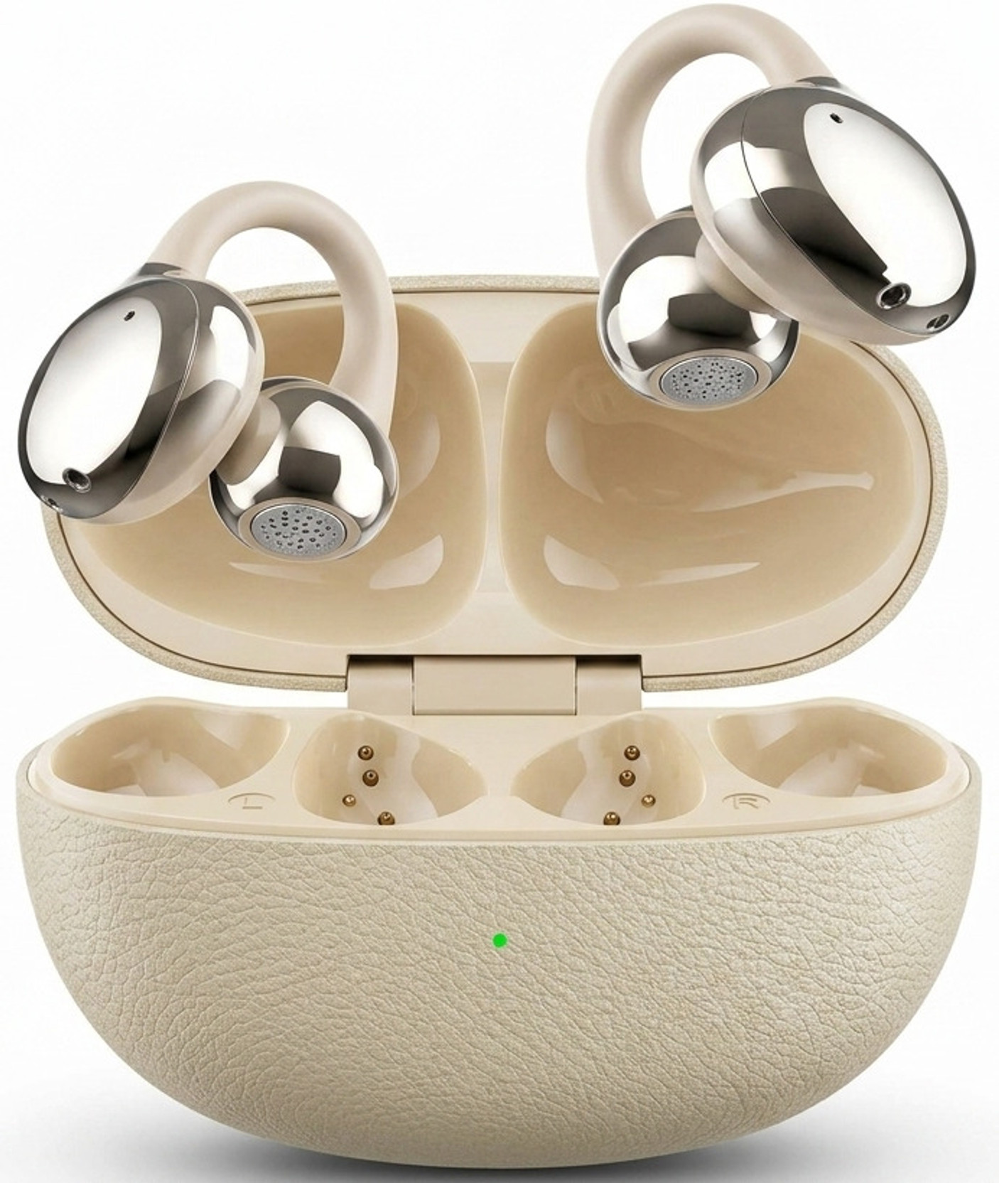 Voom OWS Air Clips Wireless Earbuds 12mm Custom Drivers 360 Spatial Audio Quad Mic Bluetooth
