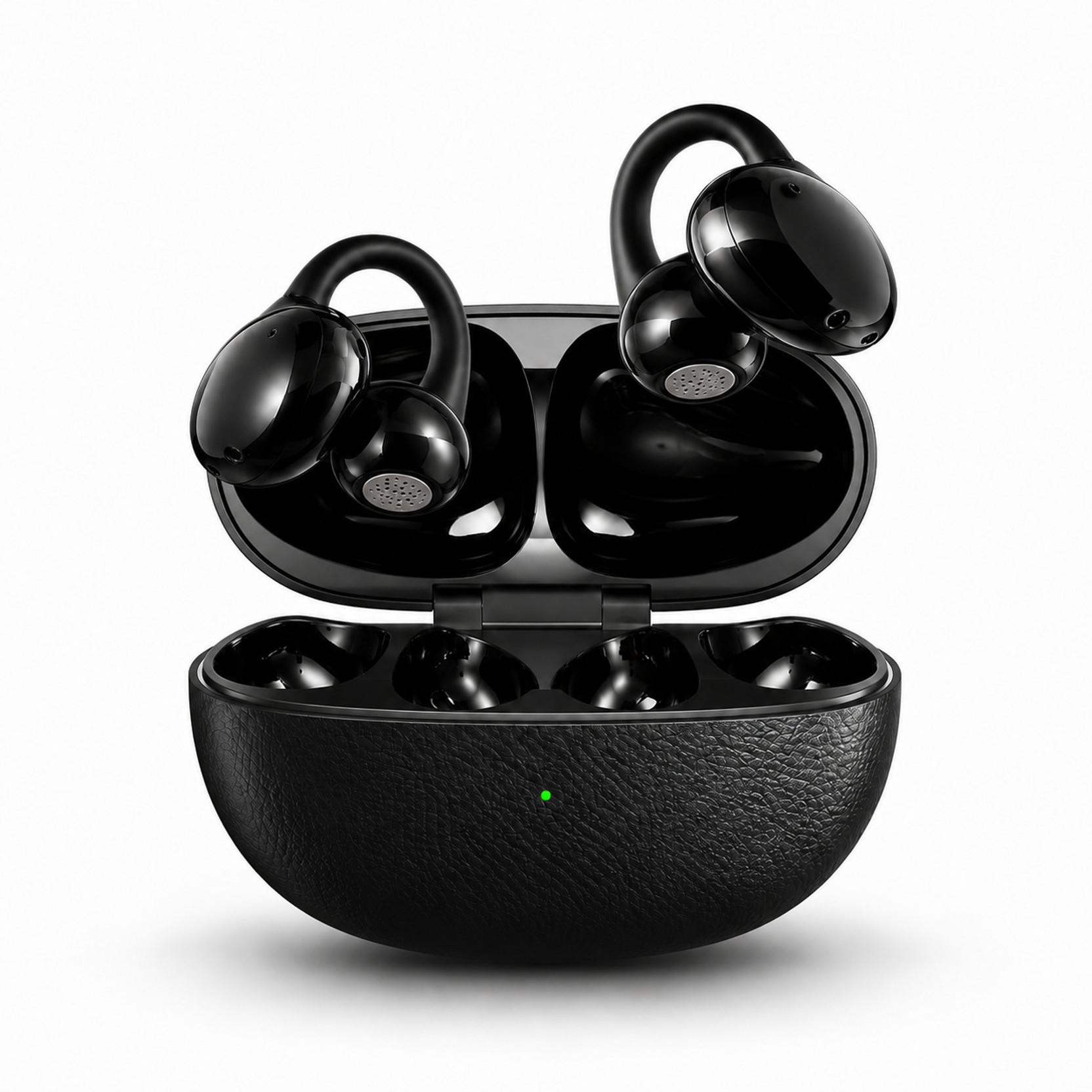Voom OWS Air Clips Open Ear Wireless Buds, 360 Spatial Audio, 80H Playtime Bluetooth