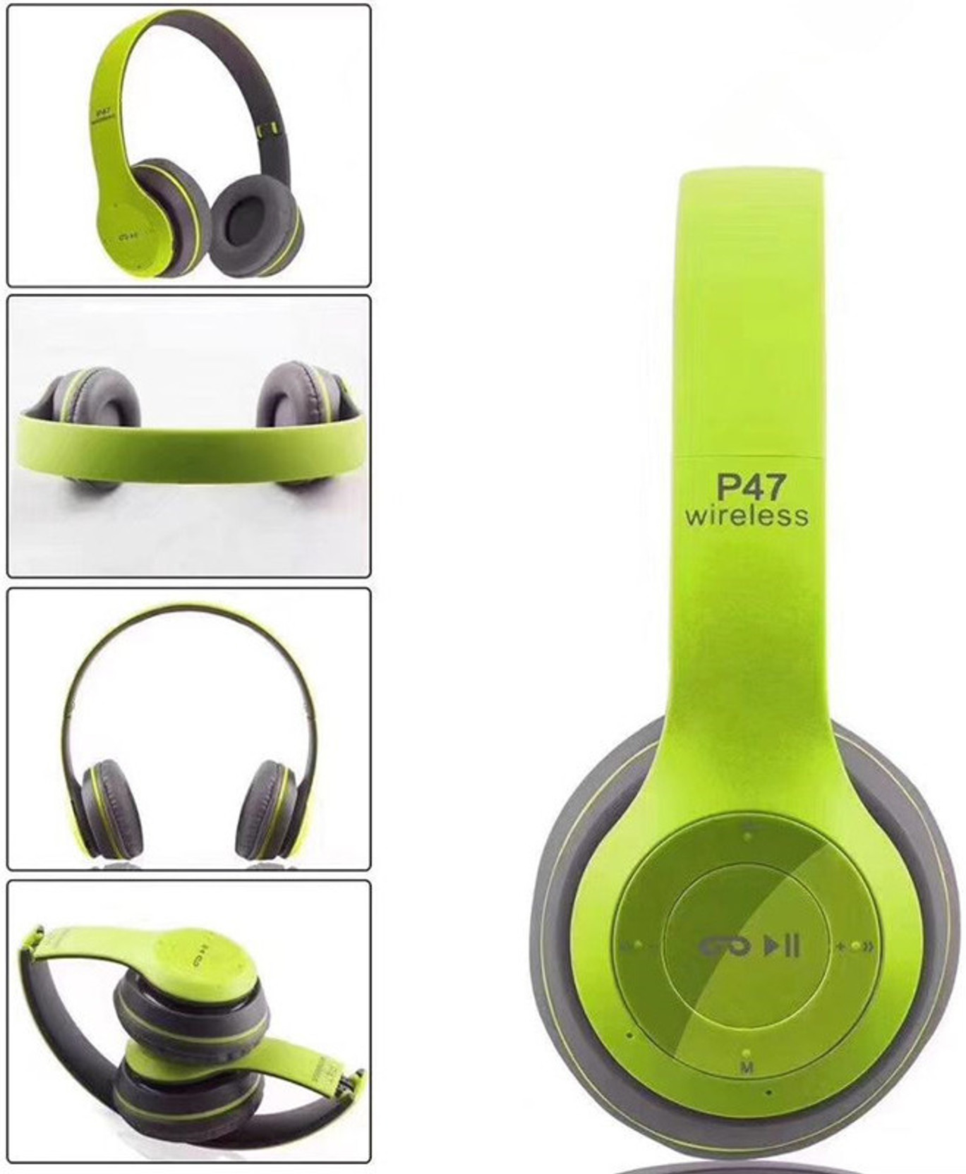 MOBIXONE MART P47 Premium Bluetooth Headphone | Rechargeable Wireless Headset Bluetooth & Wired