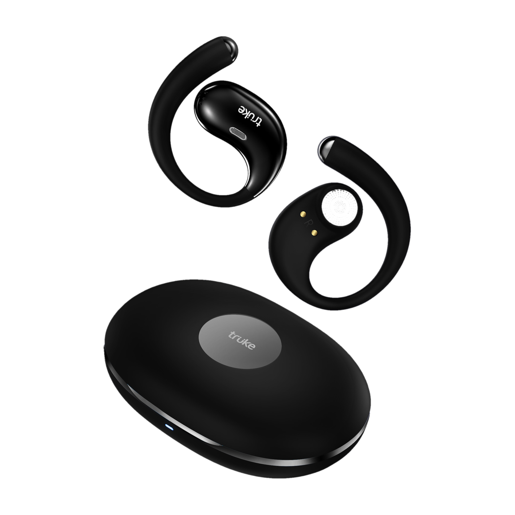 truke ResonanceX OWS w/ 70H Playtime, 24-bit Spatial Audio, 16mm Drivers, Dual Pairing Bluetooth