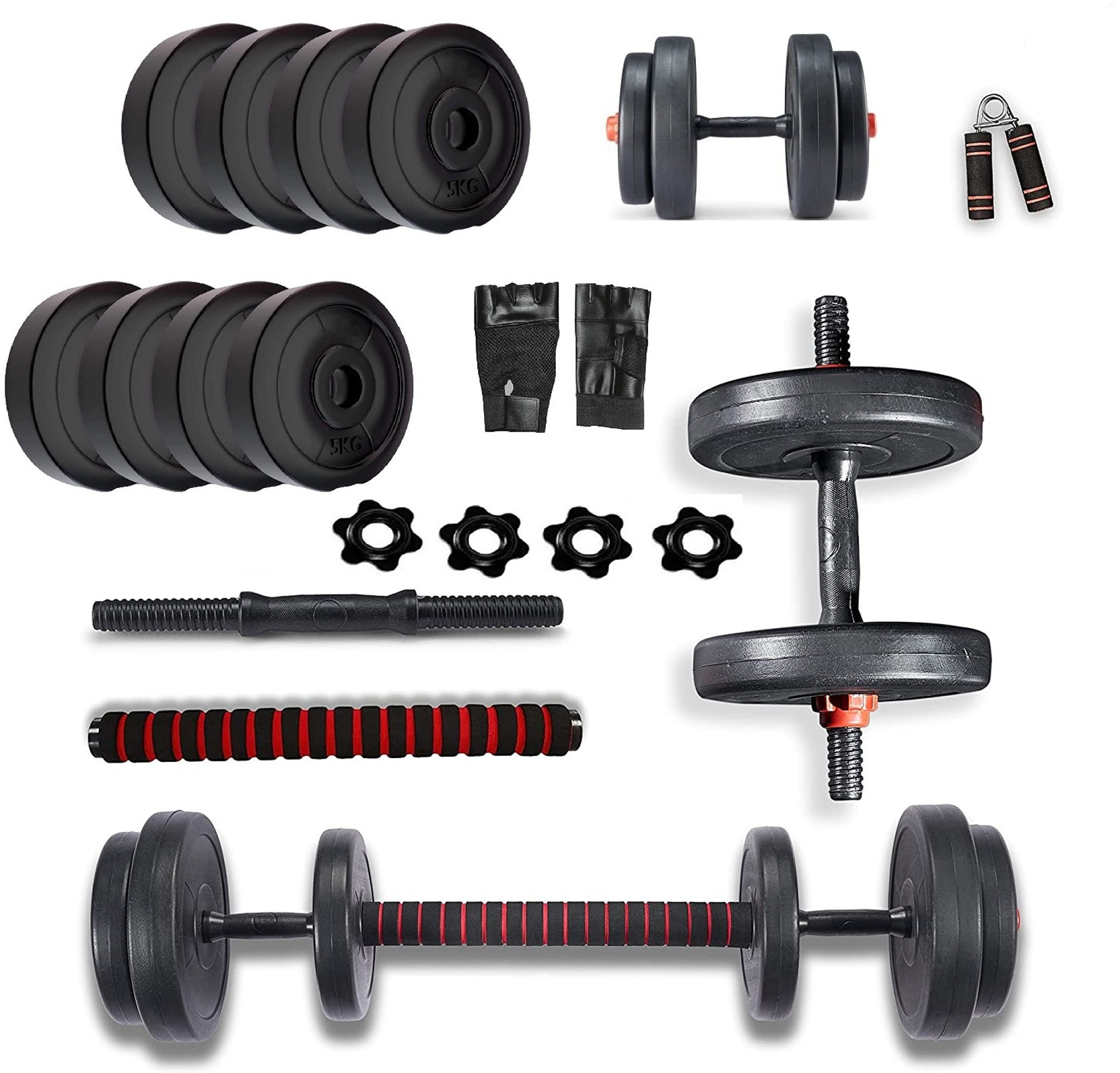 BodyFit products Home Gym Combo Weight plates Adjustable Dumbbell Adjustable Dumbbell