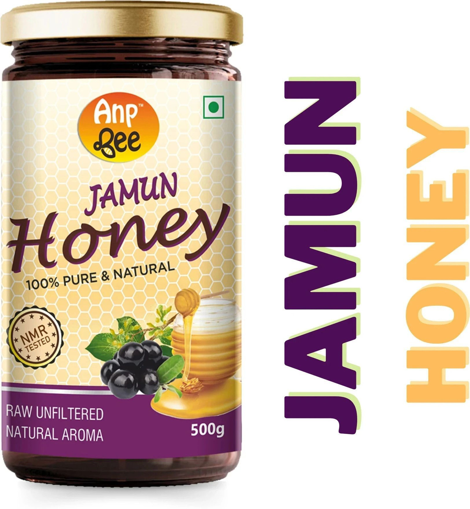 ANP BEE Raw Unpasteurized Pure Blueberry/Jamun Honey 500g I NMR Tested