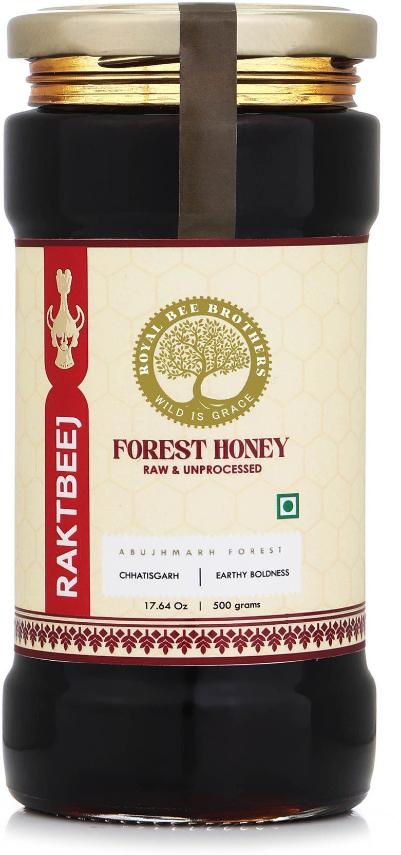 Royal Bee Brothers Raktbeej Forest Honey, Raw & Unprocessed, Pack of 1