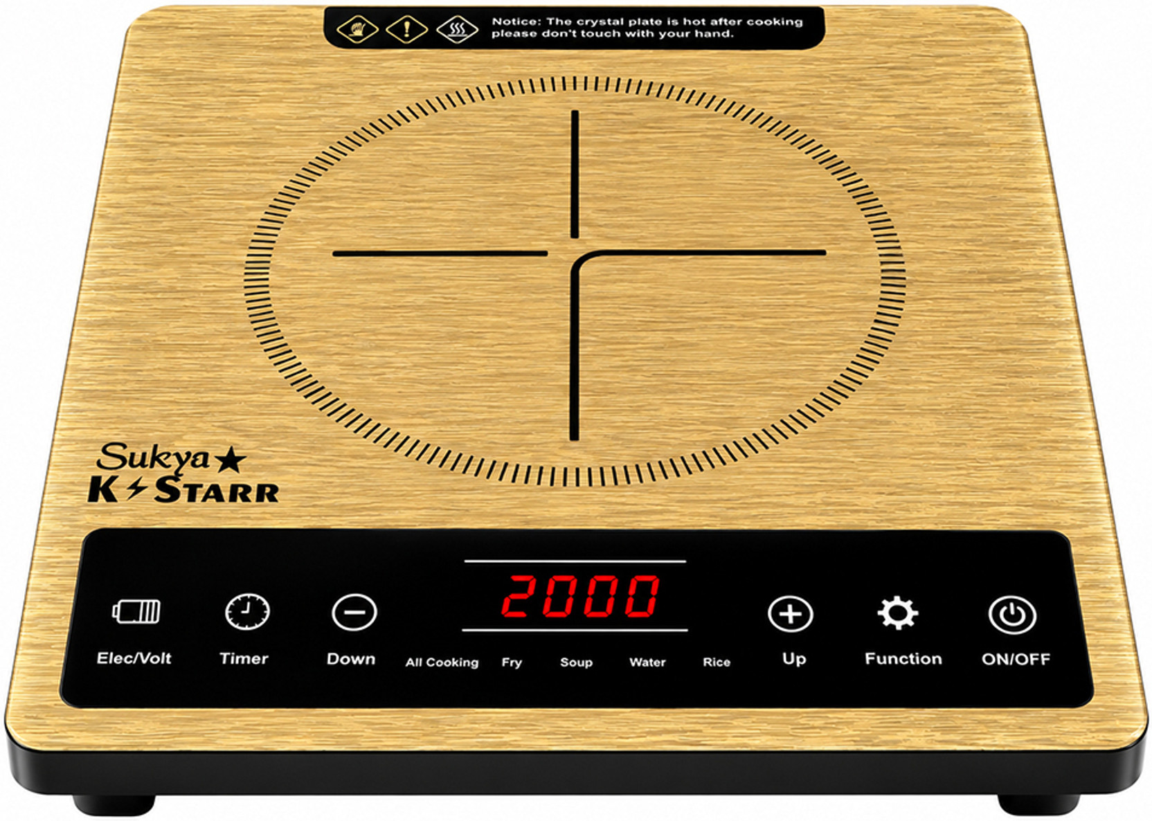 Sukya K Starr 2000 W Induction Cooktop Touch Panel