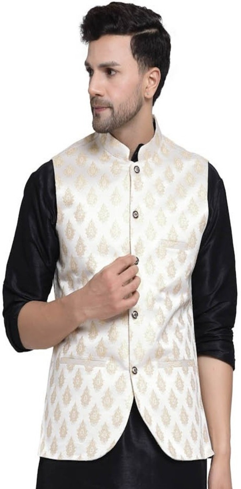Men Printed Nehru Jacket