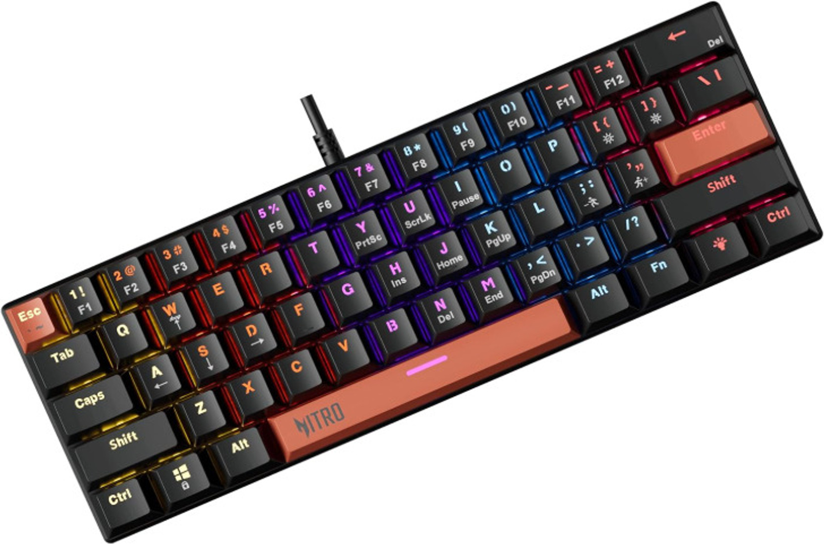 Acer ZC.A01SI.3RV - 1 Wired USB Standard Gaming Keyboard Compatible with Desktop, Laptop