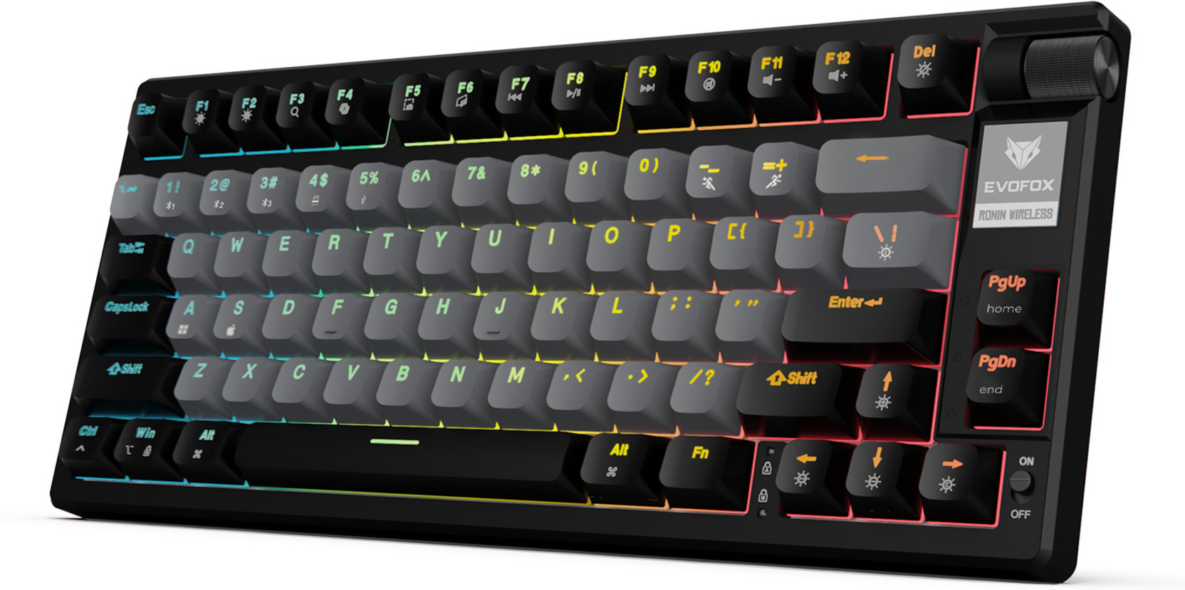 EVOFOX RONIN X75 PLUS Wireless Tenkeyless Gaming Keyboard Compatible with Desktop, Laptop, Mac