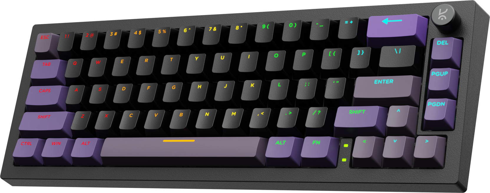 Kreo Swarm 65 Wireless Laptop-size Gaming Keyboard Compatible with Desktop, Laptop, Mac with Multi-Device Bluetooth, Backlit LED Illumination