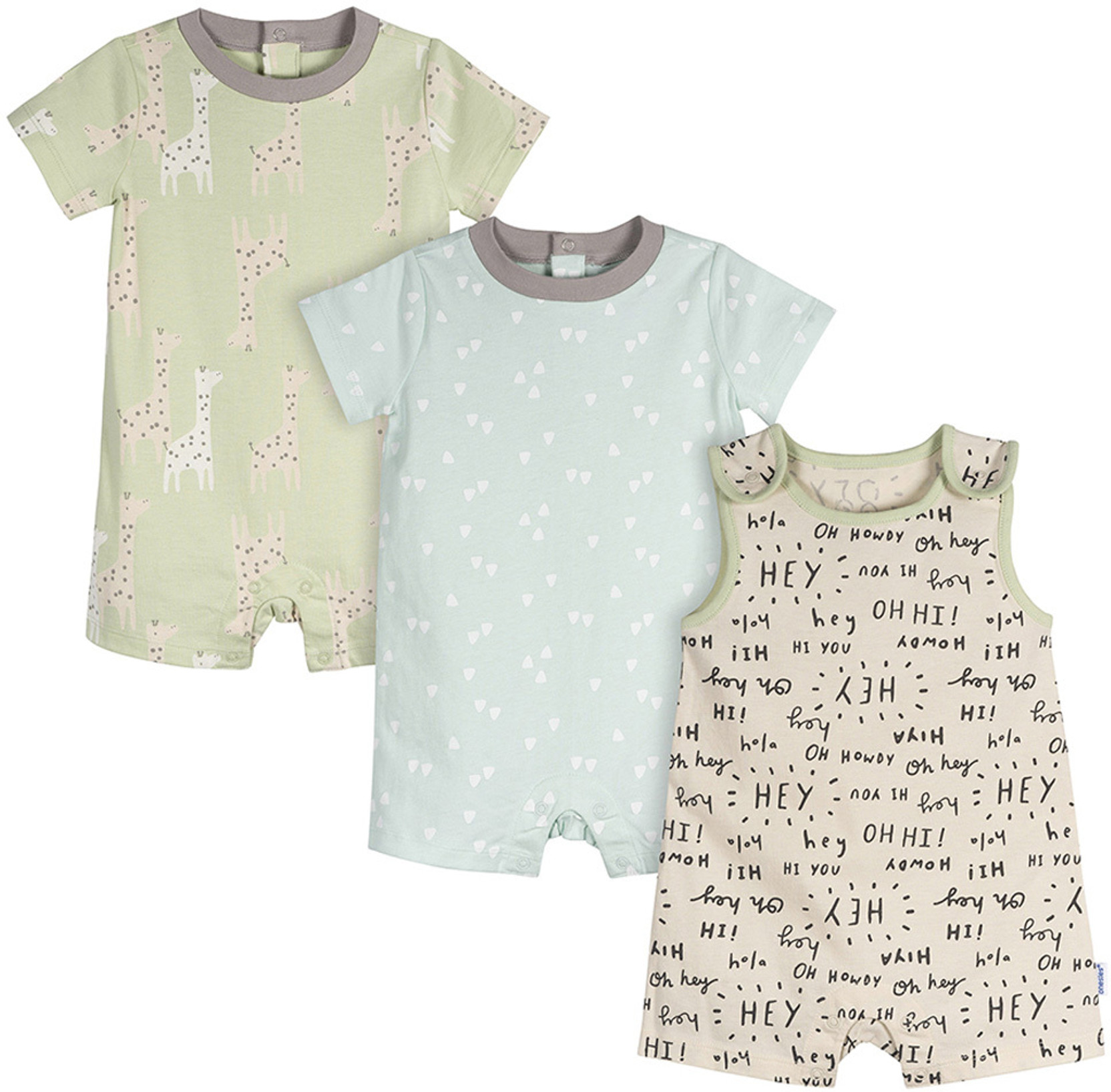 Onesies Brand Romper For Baby Boys & Baby Girls Casual Printed Cotton Blend