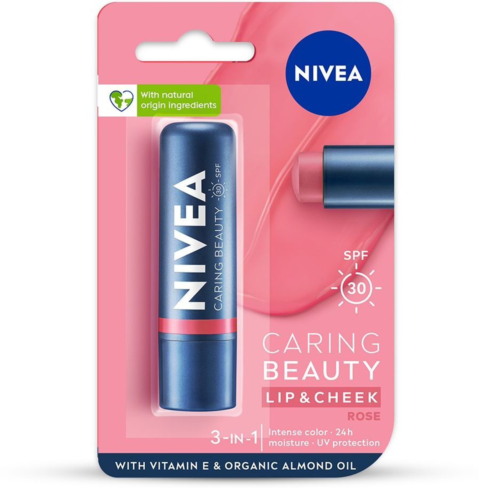 NIVEA Lip Caring Beauty Rose Lip Balm | Lip & Cheek Tint with SPF...more