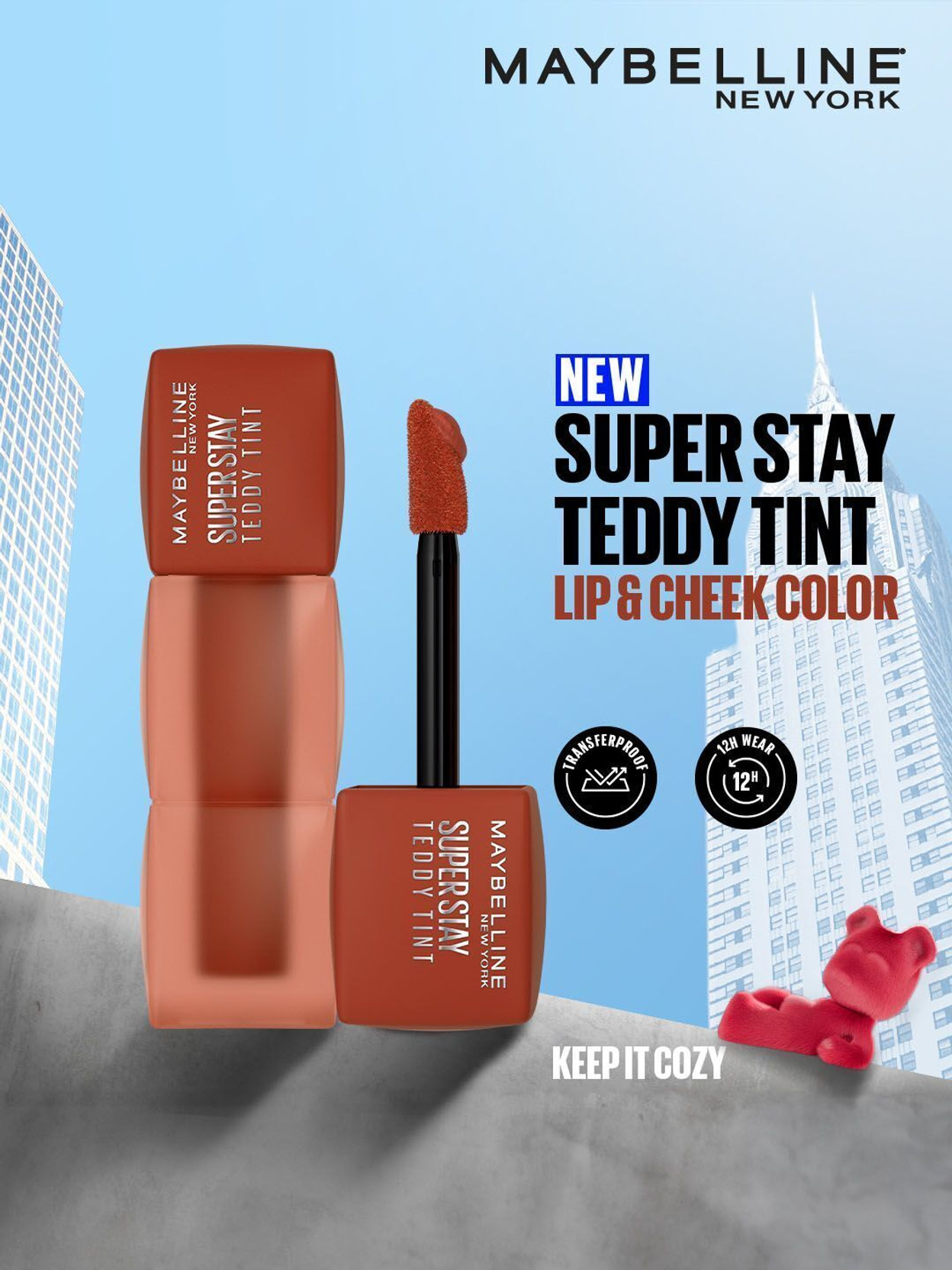 MAYBELLINE NEW YORK Superstay Teddy Tint - Lip and Cheek Color | Keep It Cozy