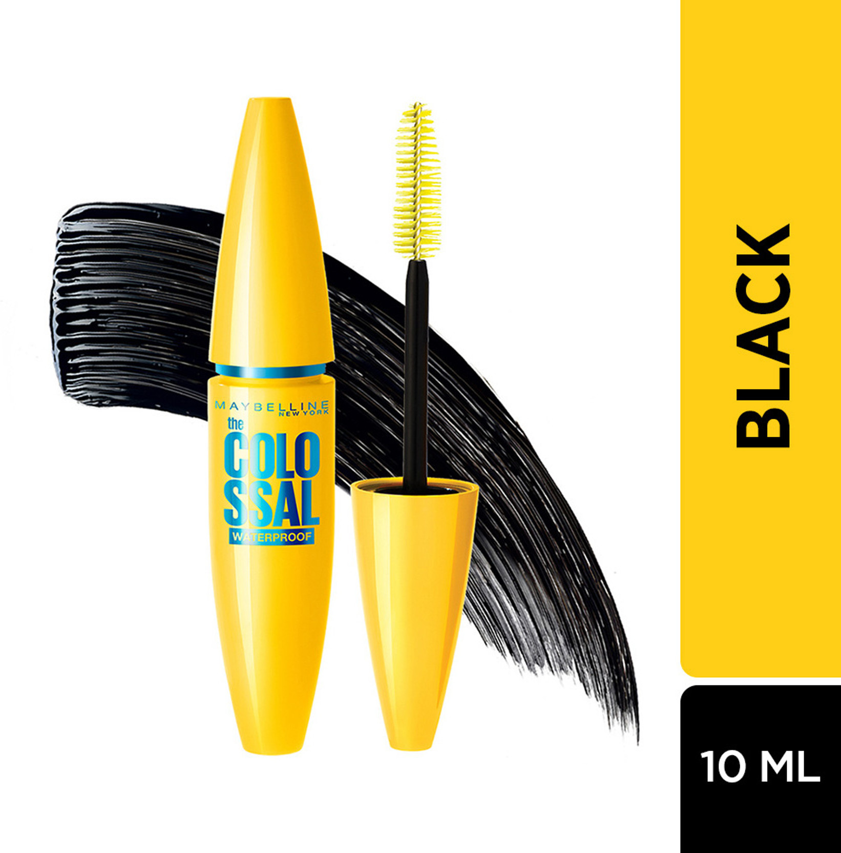 MAYBELLINE NEW YORK Colossal Waterproof Mascara| Volumizing | All Day Wear | Black 10 ml