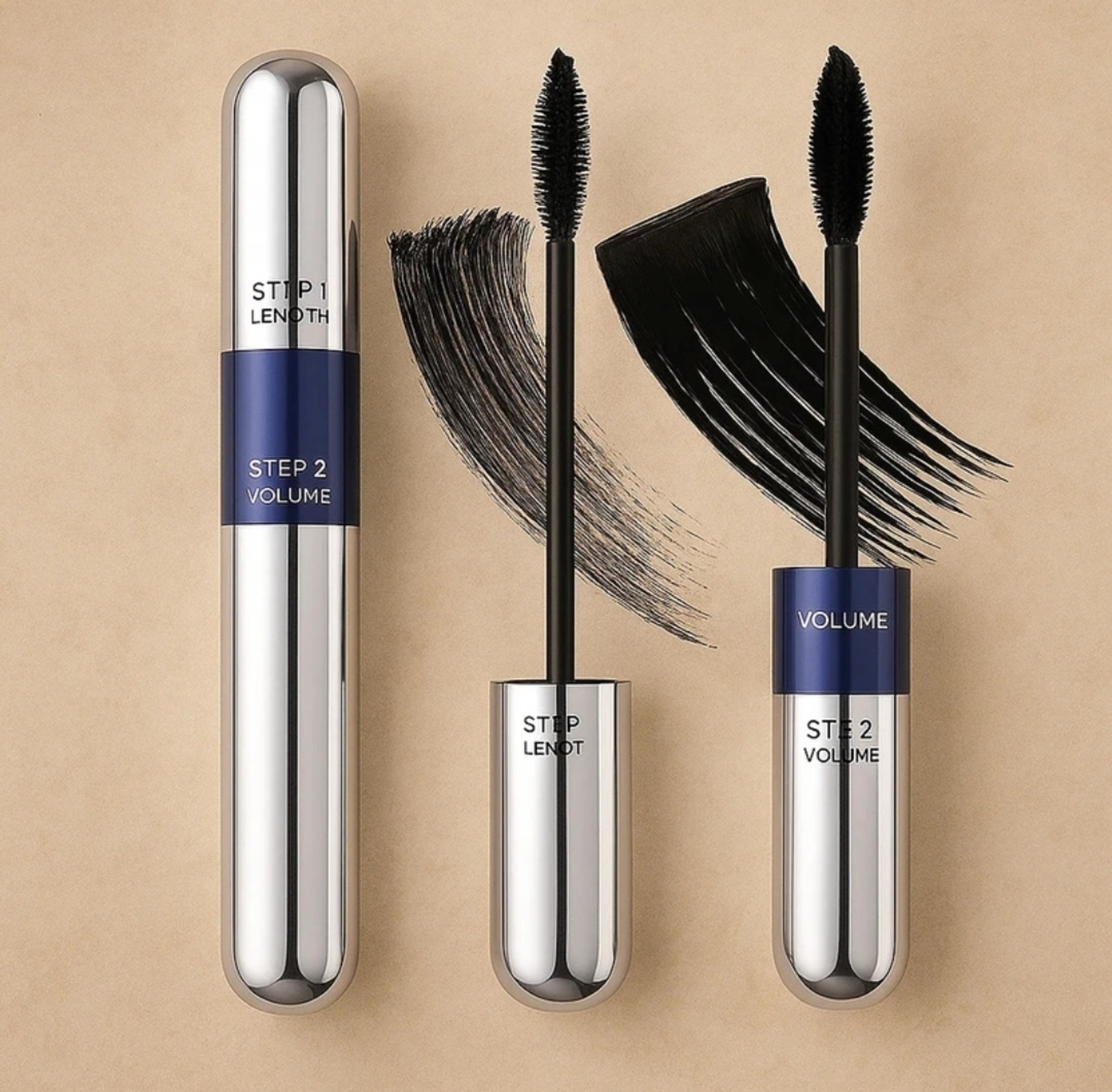 Glowsync 2in1 Volumizing & Lengthening Long Lasting Mascara 15ML 15 ml