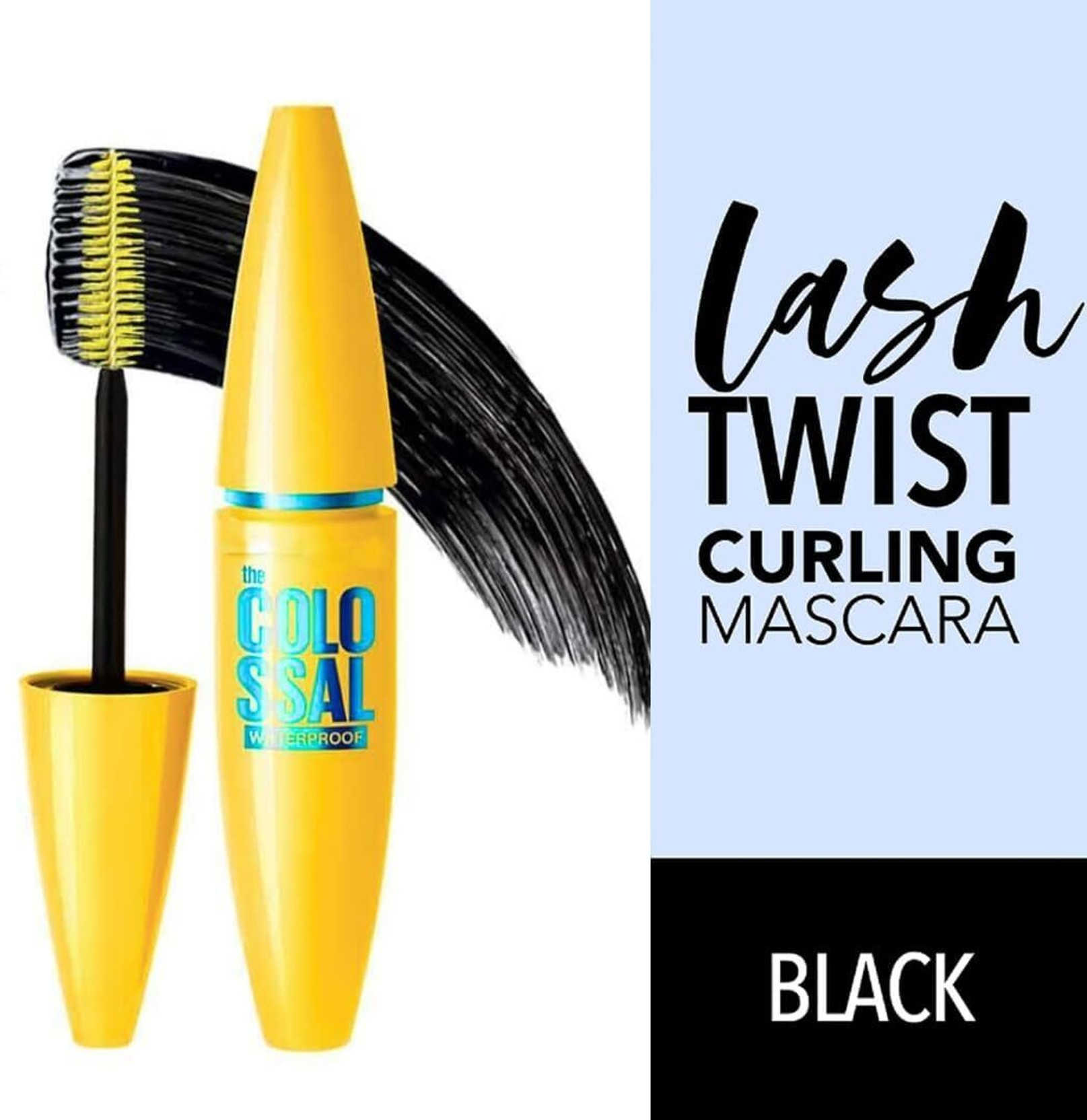 Brille Bee Colossal Volumizing Waterproof Black Mascara, Smudge-Proof 10 ml