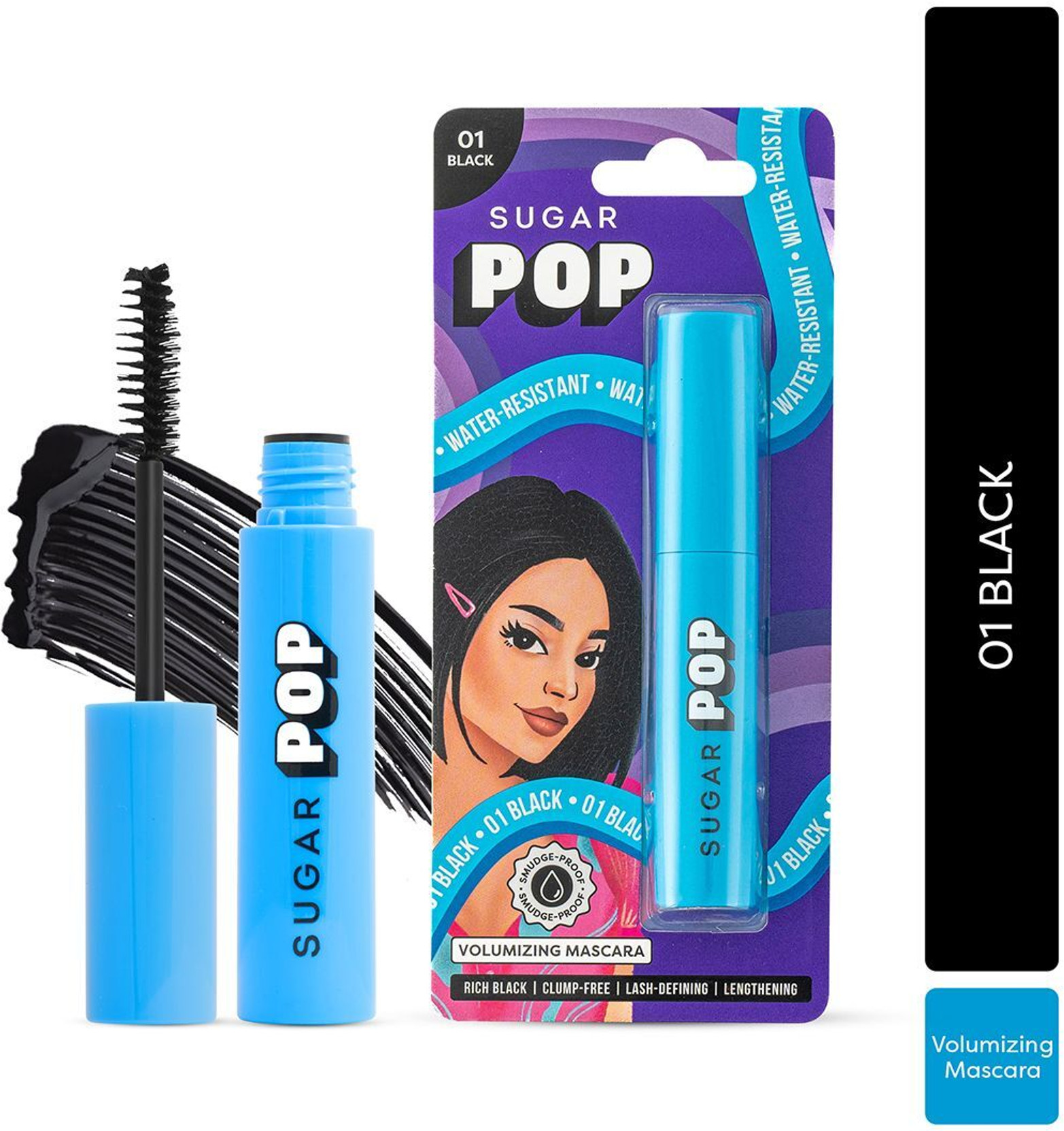 SUGAR POP Volumizing Mascara Black | Clump-free | Volumizes | Lengthens | Smudge-proof 9 ml