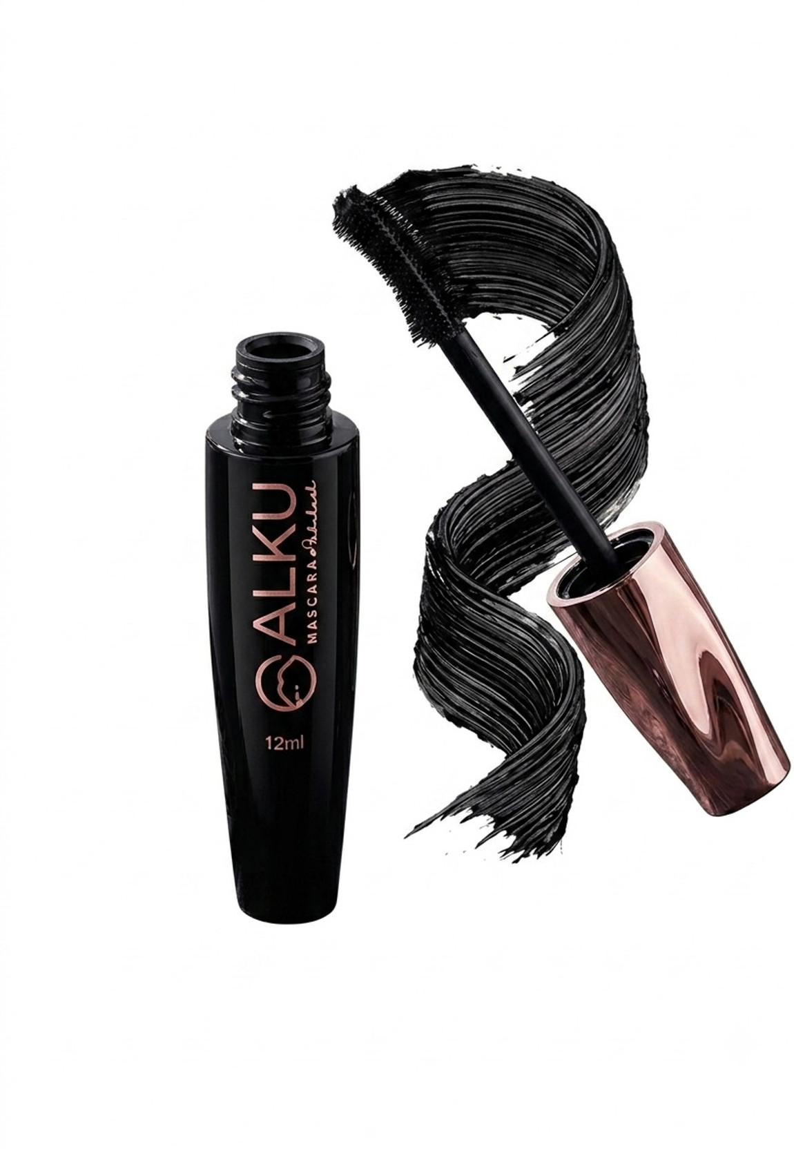 alku Waterproof Volumizing & Lengthening Mascara Smudge Proof, Long Lasting, Curling 12 ml