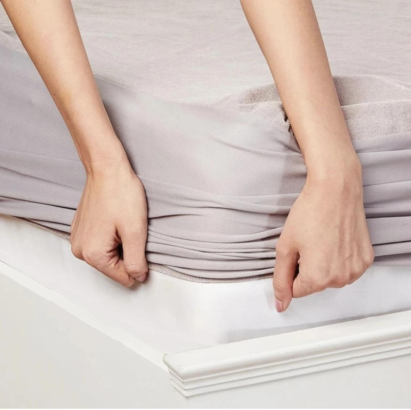 Ramya King Size Fitted Terry Cotton Waterproof Mattress Cover
