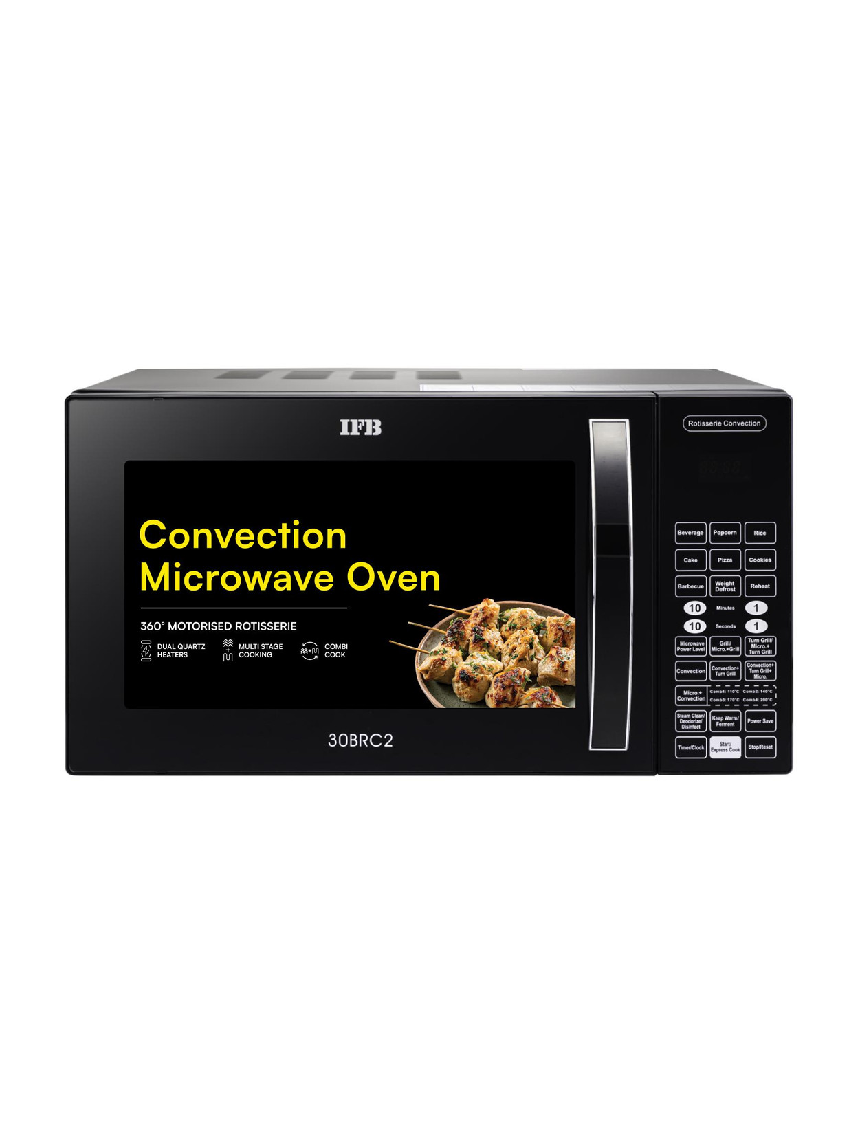 IFB 30 L 360 Degree Motorized Rotisserie, 101 Auto Cook Menus, 10 Power Levels, Grill Mode, Combi- Coo...