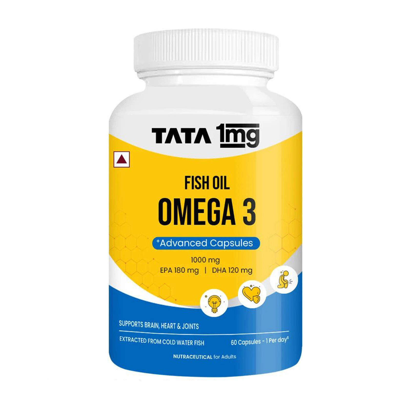 TATA 1mg Fish Oil Capsules for Hearth and Bone Health