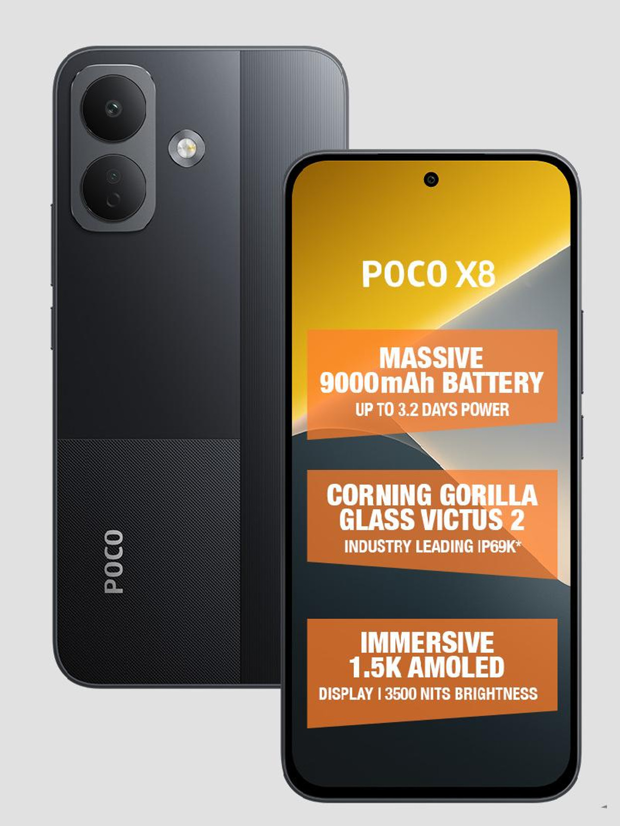 POCO X8 5G (Black, 128 GB)
