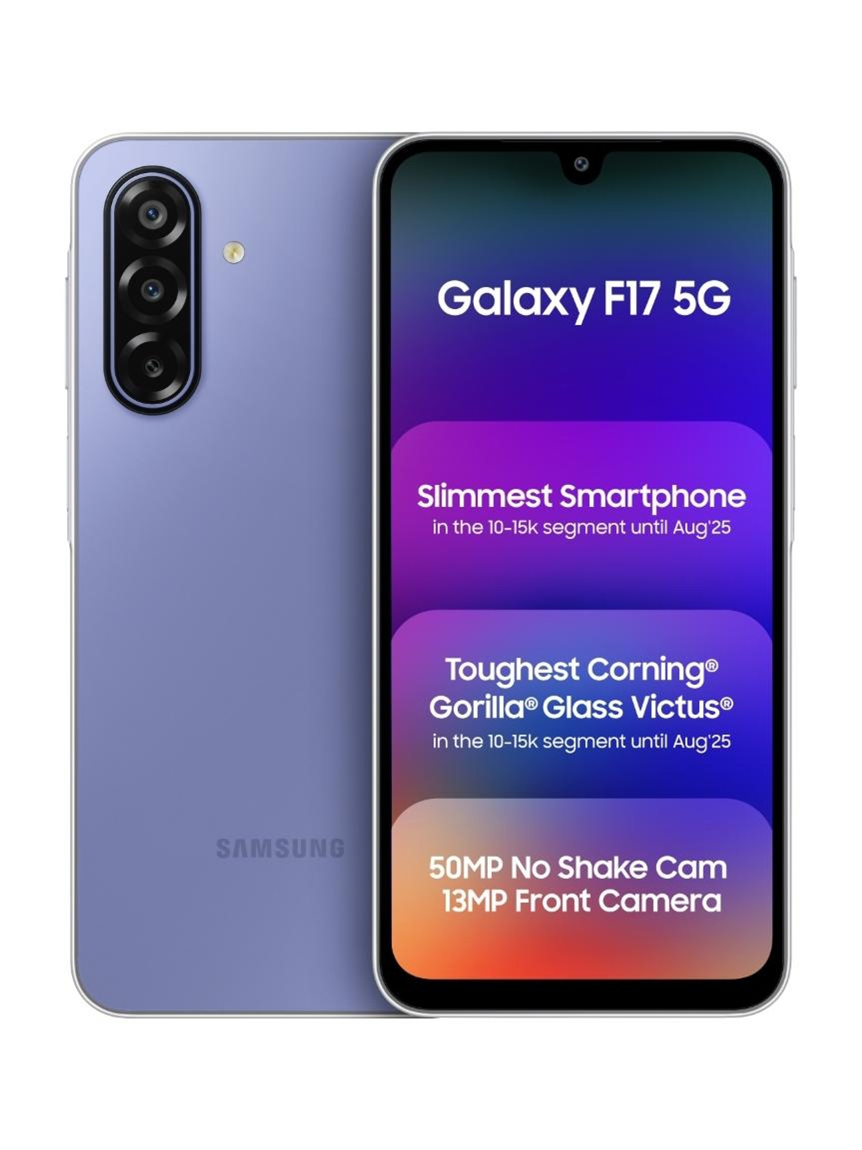 Samsung Galaxy F17 5G (Violet Pop, 128 GB)