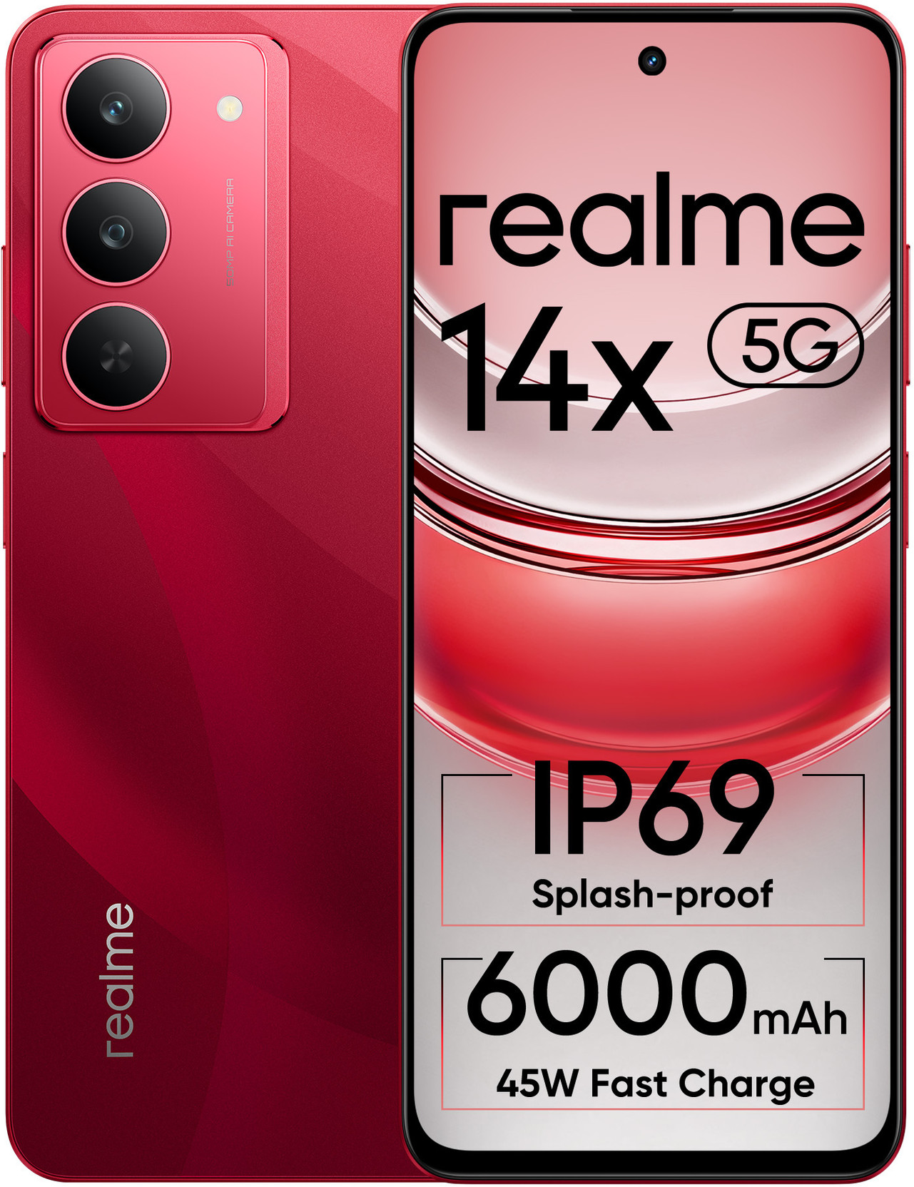 realme 14x 5G (Jewel Red, 128 GB)