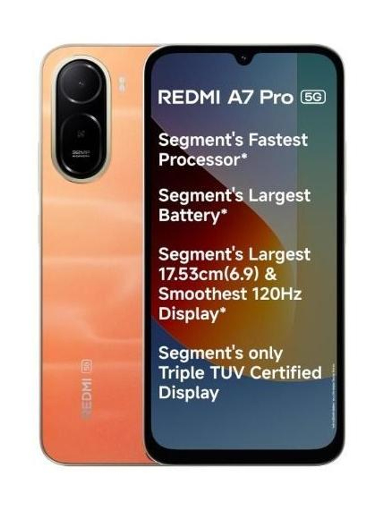 REDMI A7 Pro 5G (Sunset Orange, 128 GB)