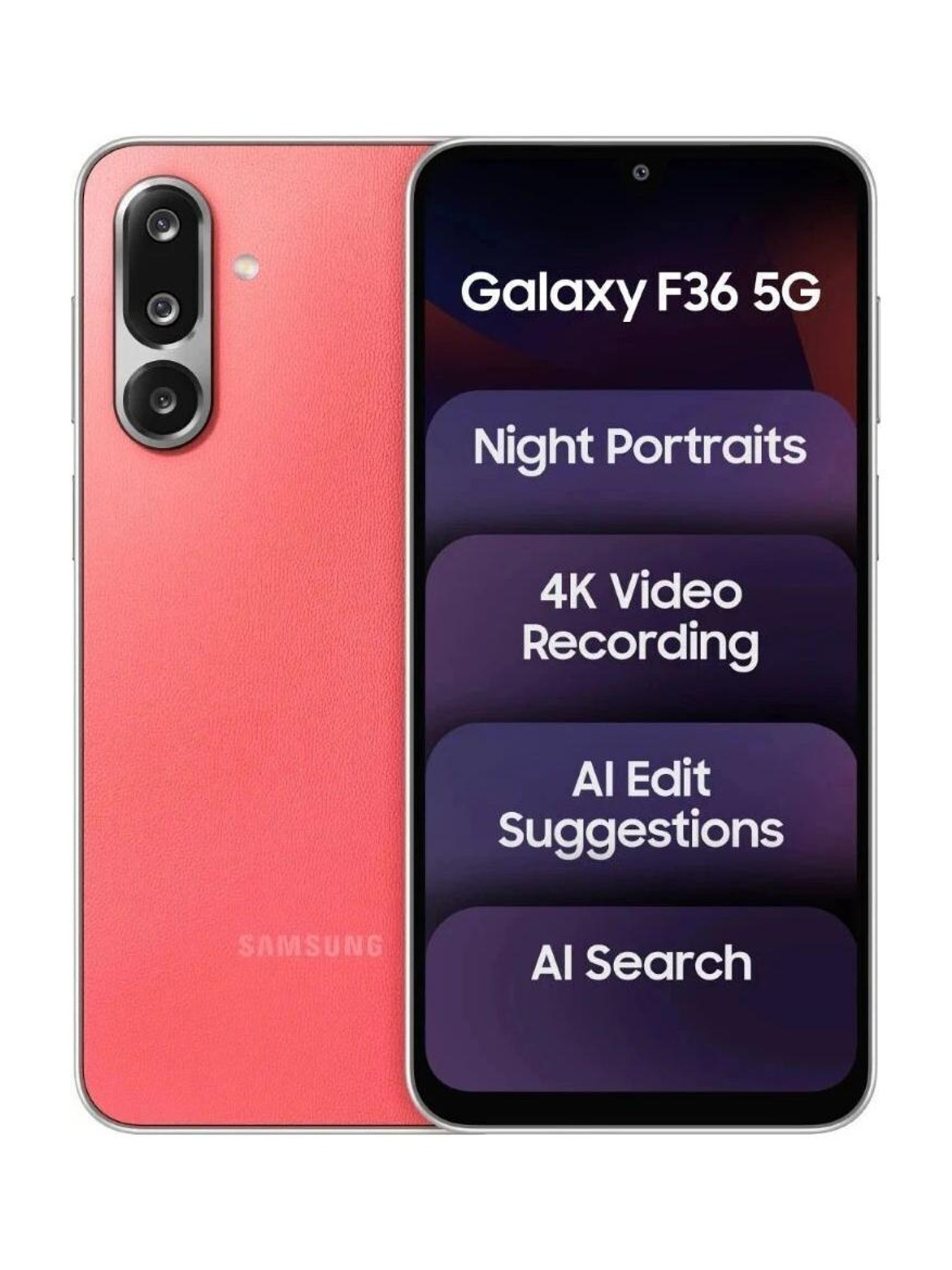Samsung Galaxy F36 5G (Red, 128 GB)
