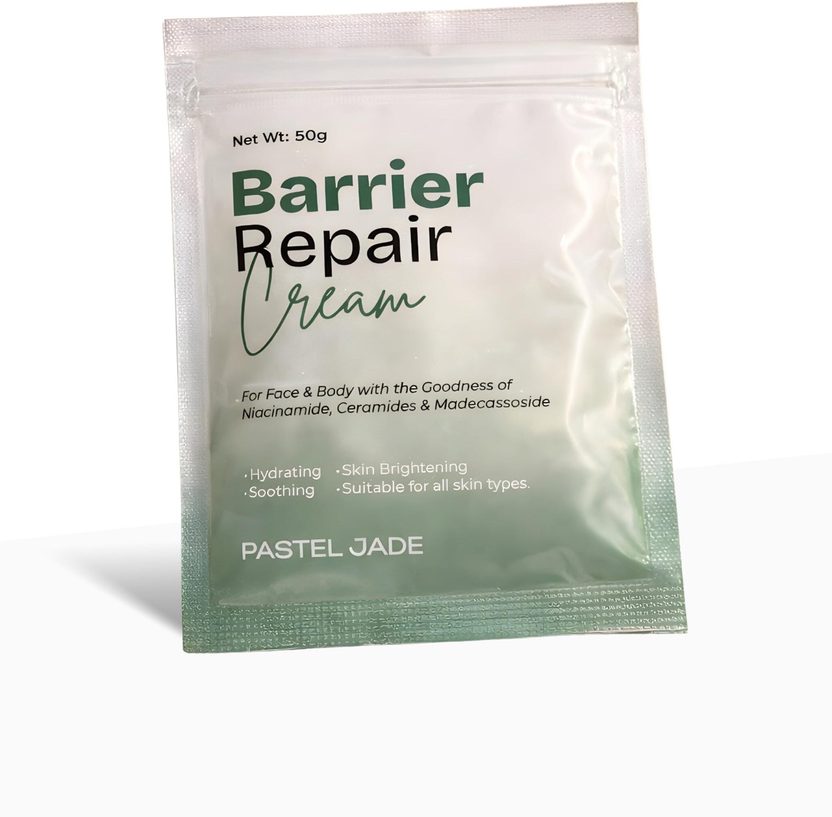 PASTEL JADE Barrier Repair Cream Refill (Ceramides+Niacinamide) Glow Breathable Face & Body