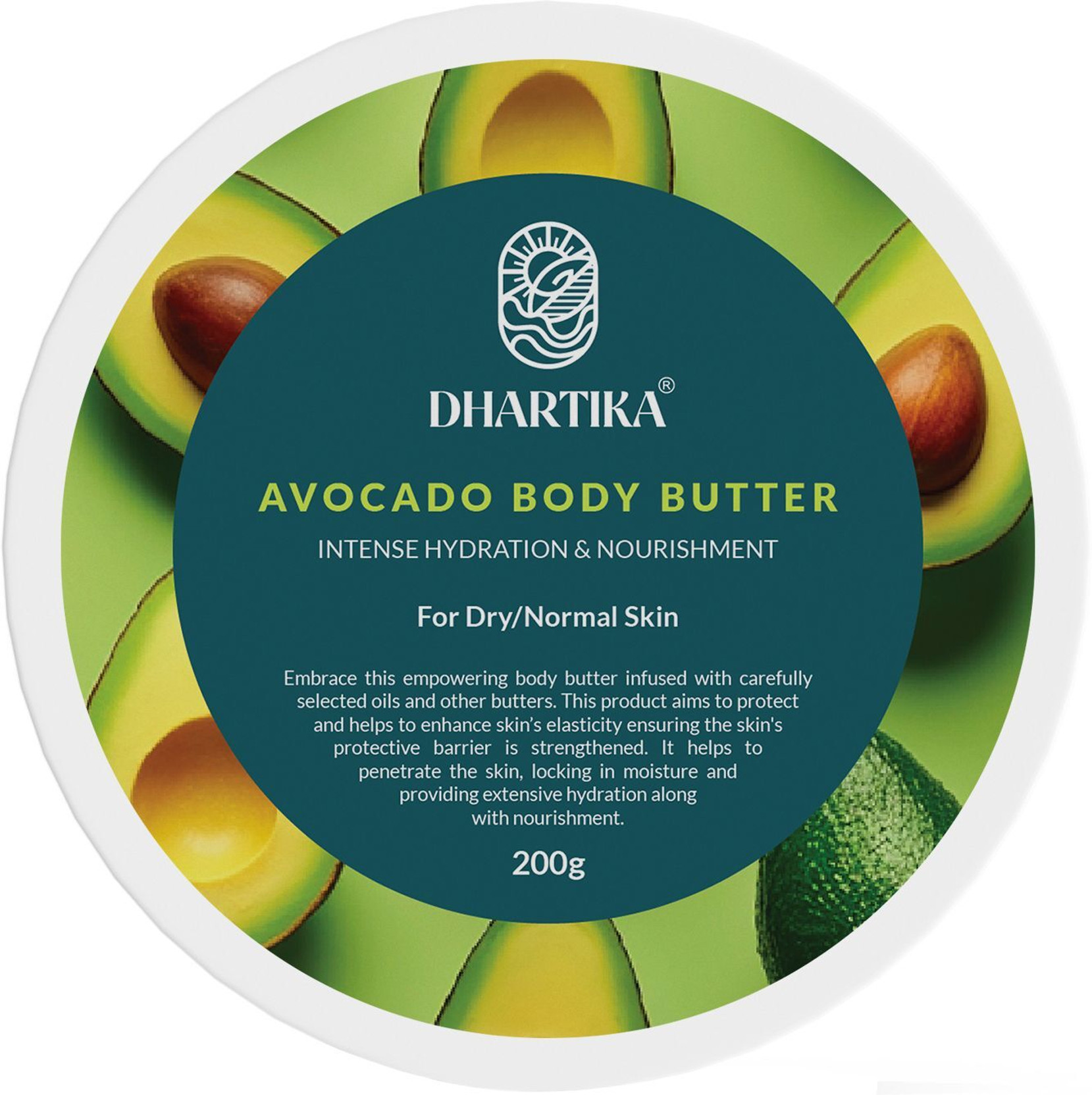 Dhartika Avocado Body Butter - Deeply Hydrating & Nourishing