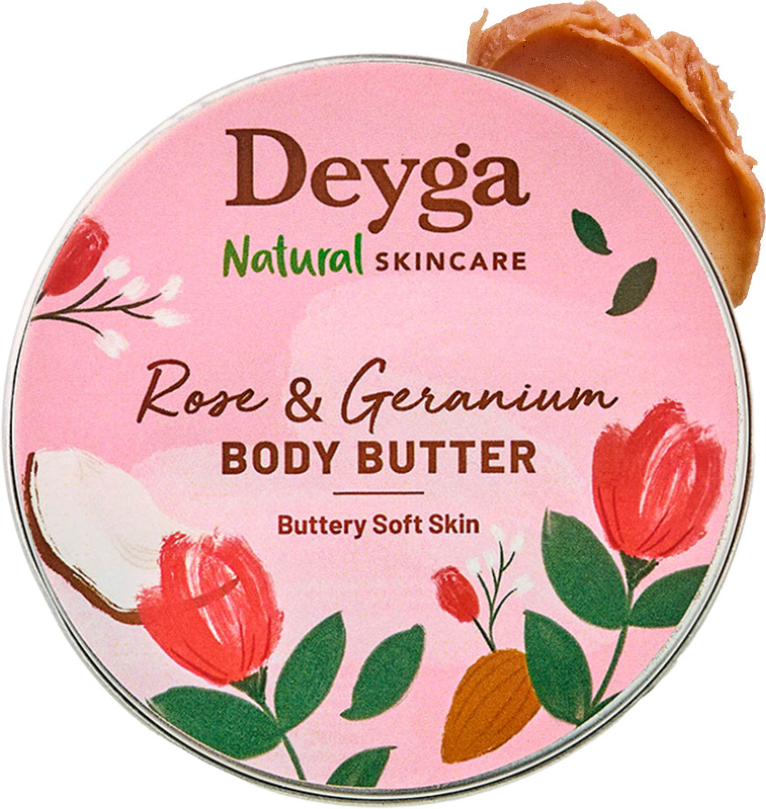 Deyga Rose & Geranium Body Butter | Deeply Hydrates & Rejuventaes Skin