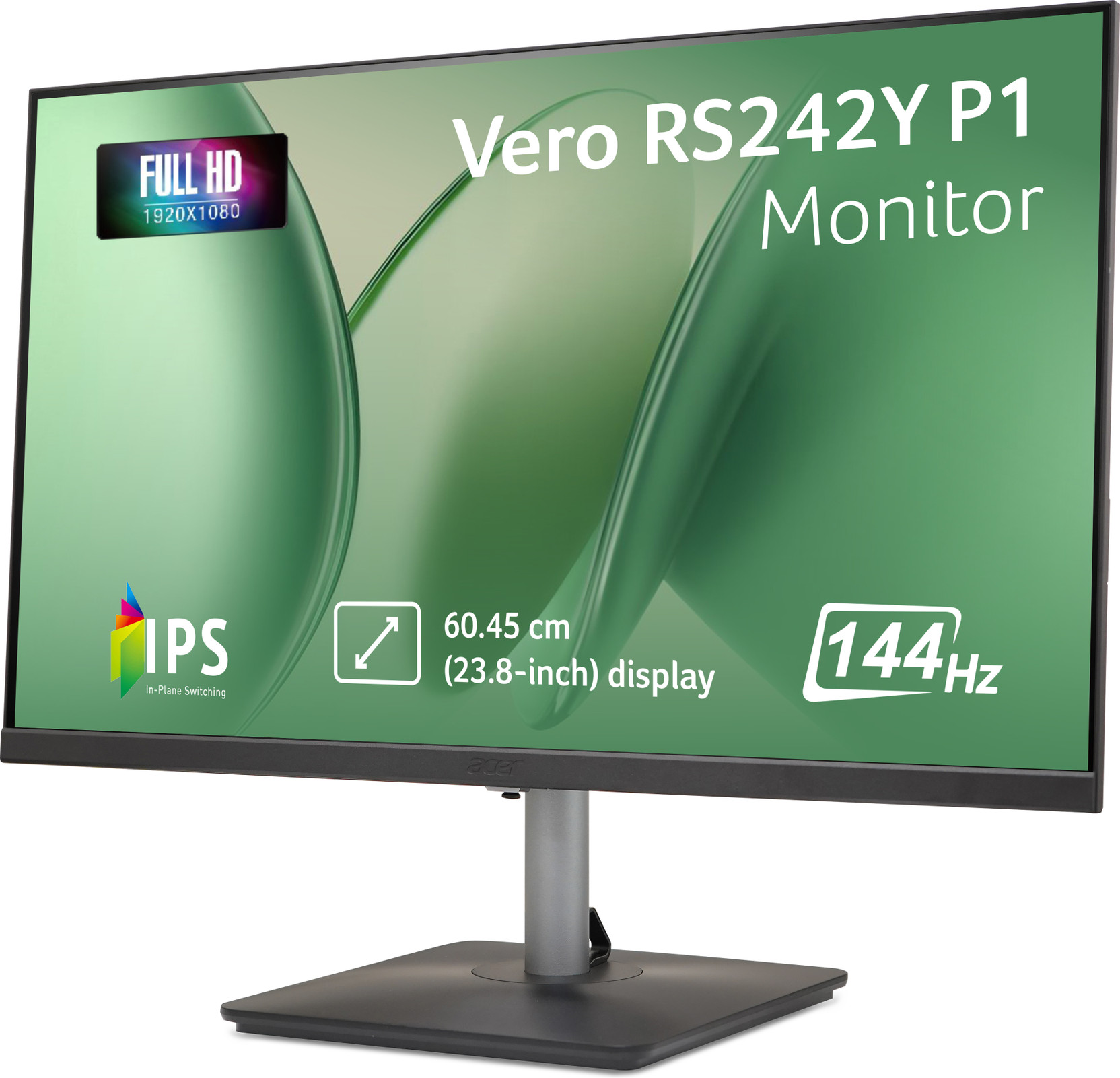 Acer RS Series 60.45 cm (24 inch) Full HD LED Backlit IPS Panel Monitor (RS242Y P1)