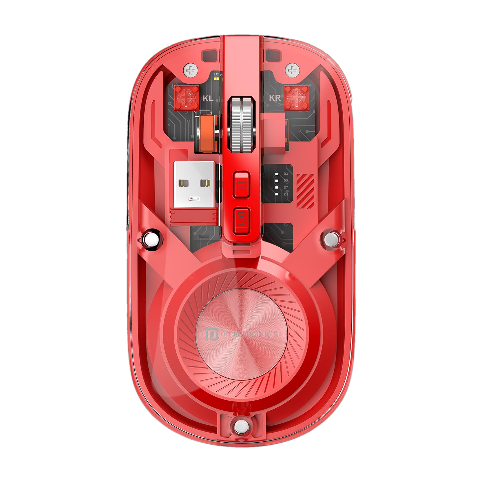 Portronics Toad 8 Ambidextrous Optical Mouse with Upto 1600 DPI, ...more