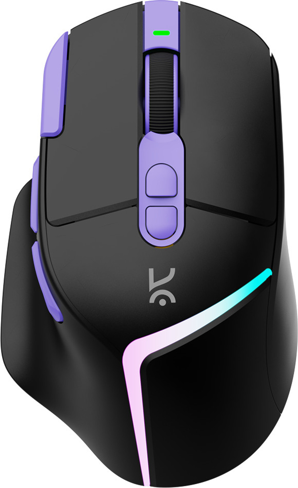 Kreo Hawk Pro Right Handed Optical Gaming Mouse with Upto 26000 DPI (6-Level Adjustable), High Precision Gaming Sensor, Ergonomic Right Handed, Dynamic RGB, Wireless & Bluetooth, Type-C Rechargeable