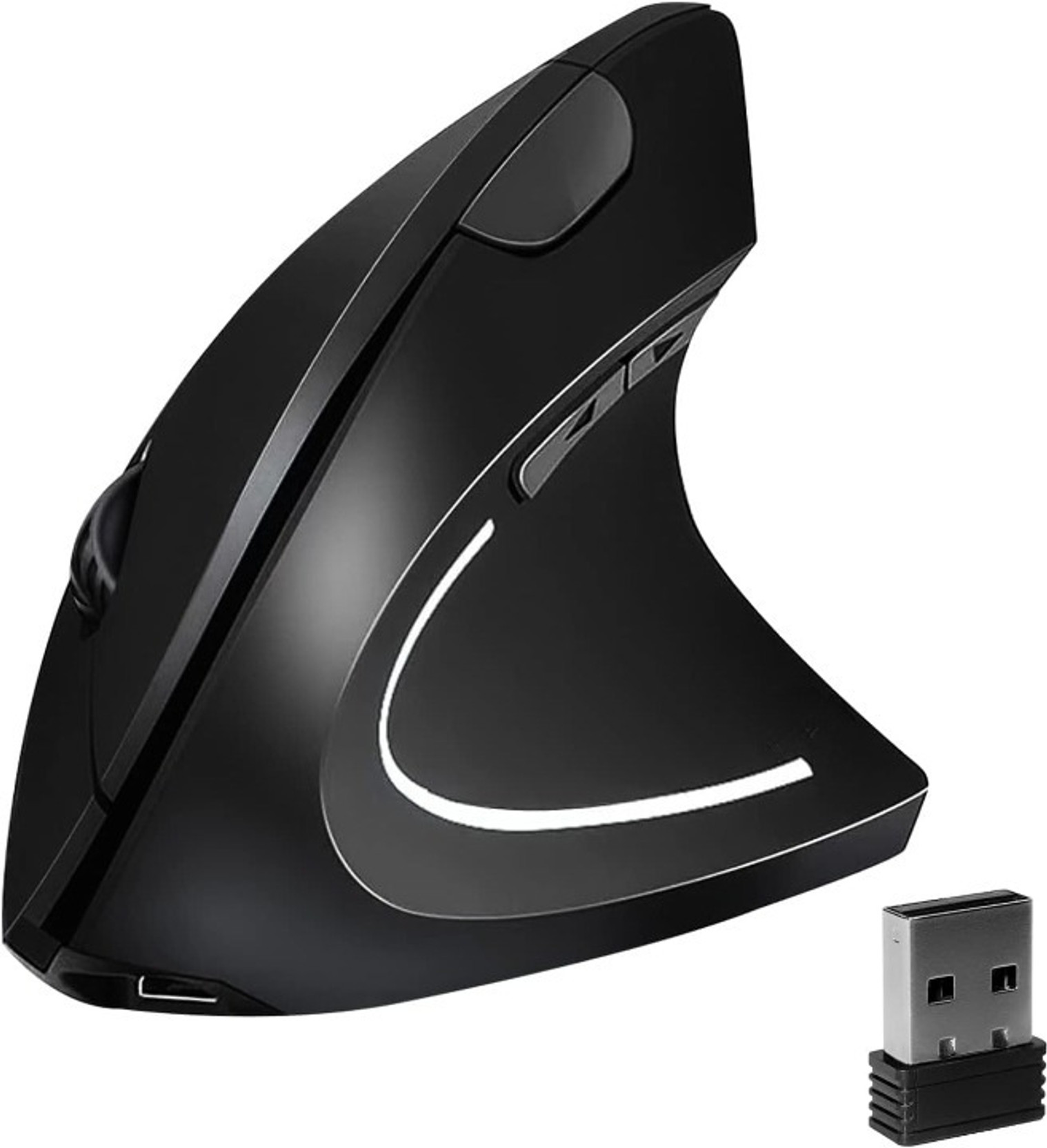 atdaraz Ergonomic Mouse Vertical -Rechargeable 2.4GHz Optical 1600DPI Ambidextrous Optical  Gaming Mouse With Bluetooth
