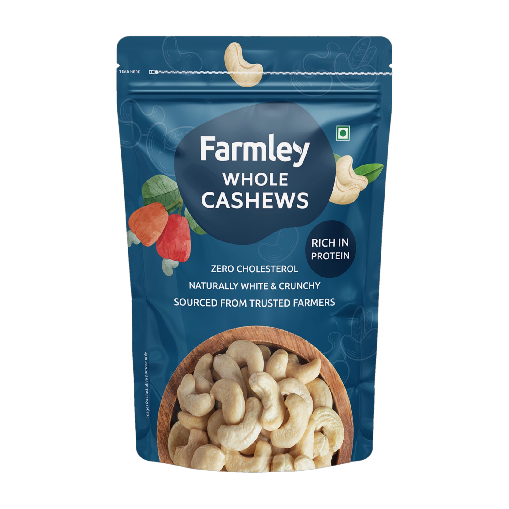 Farmley Whole Raw Kaju / Cashews