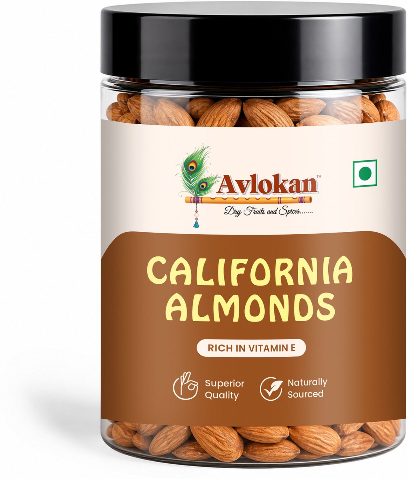 Avlokan Food And Nutrition Nuts Plain Almonds