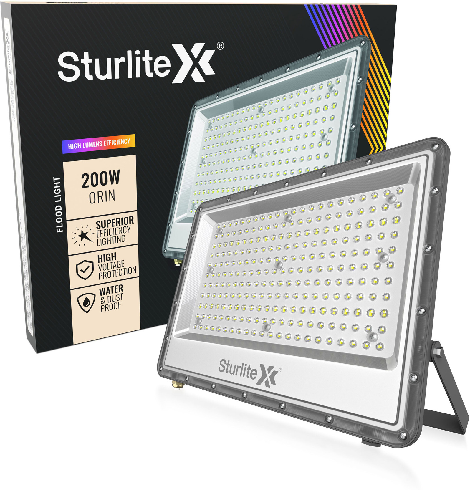 Sturlite Orin 200 W LED Flood Light| 6K Outdoor Lamp - (Pack of 1...more