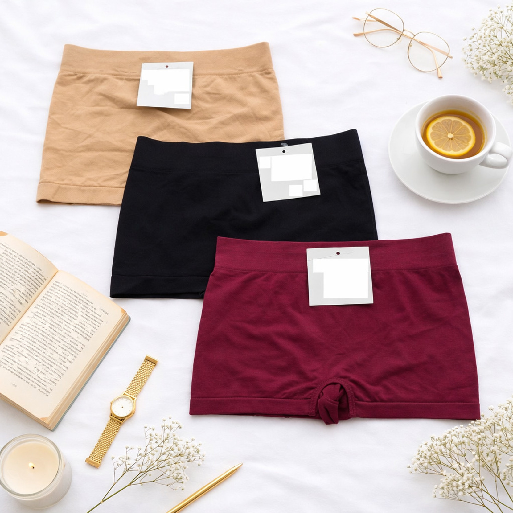 Pack of 3 Women Boy Short Multicolor Panty